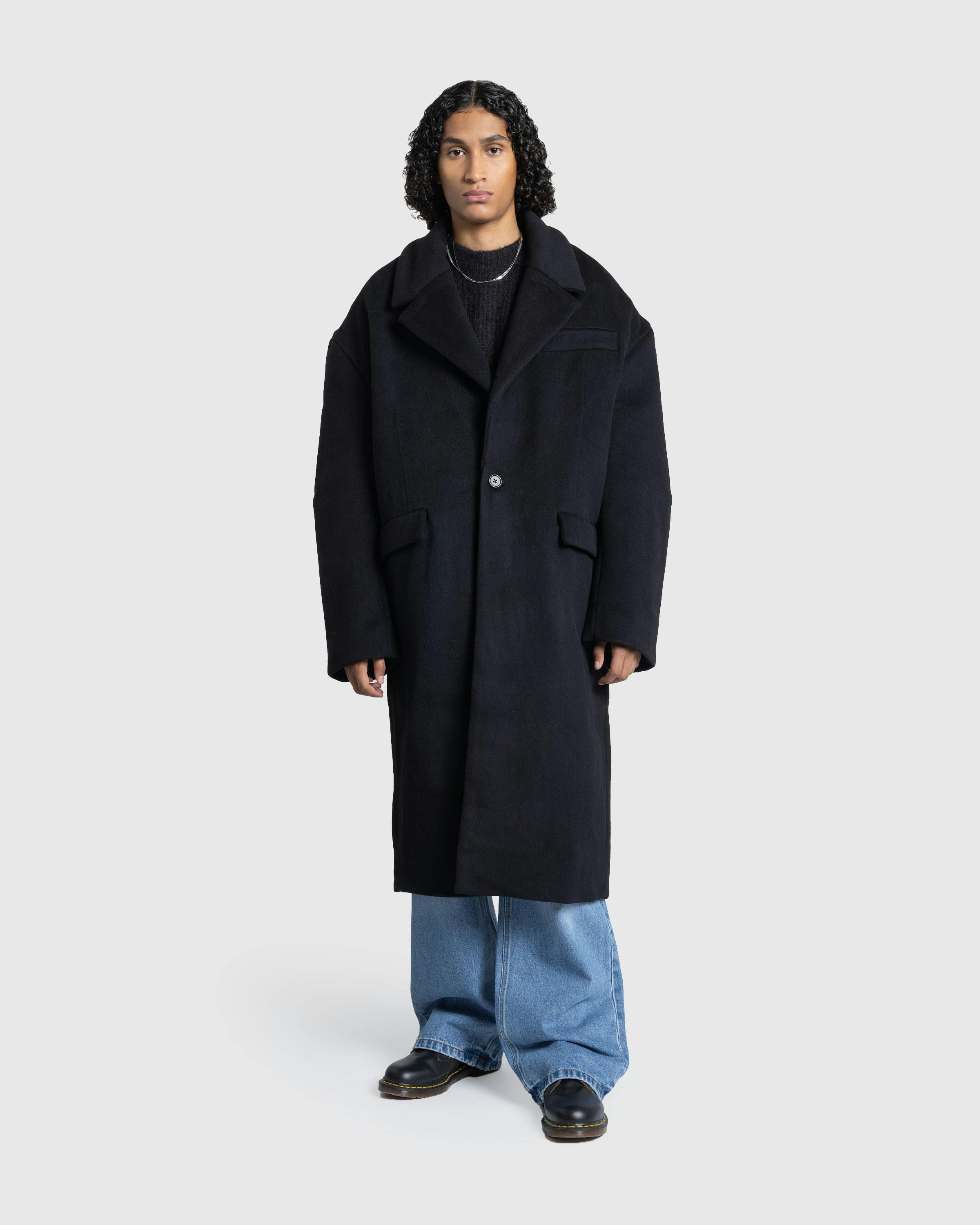 Entire Studios – Basilica Coat Opal - Trench Coats - Black - Image 2