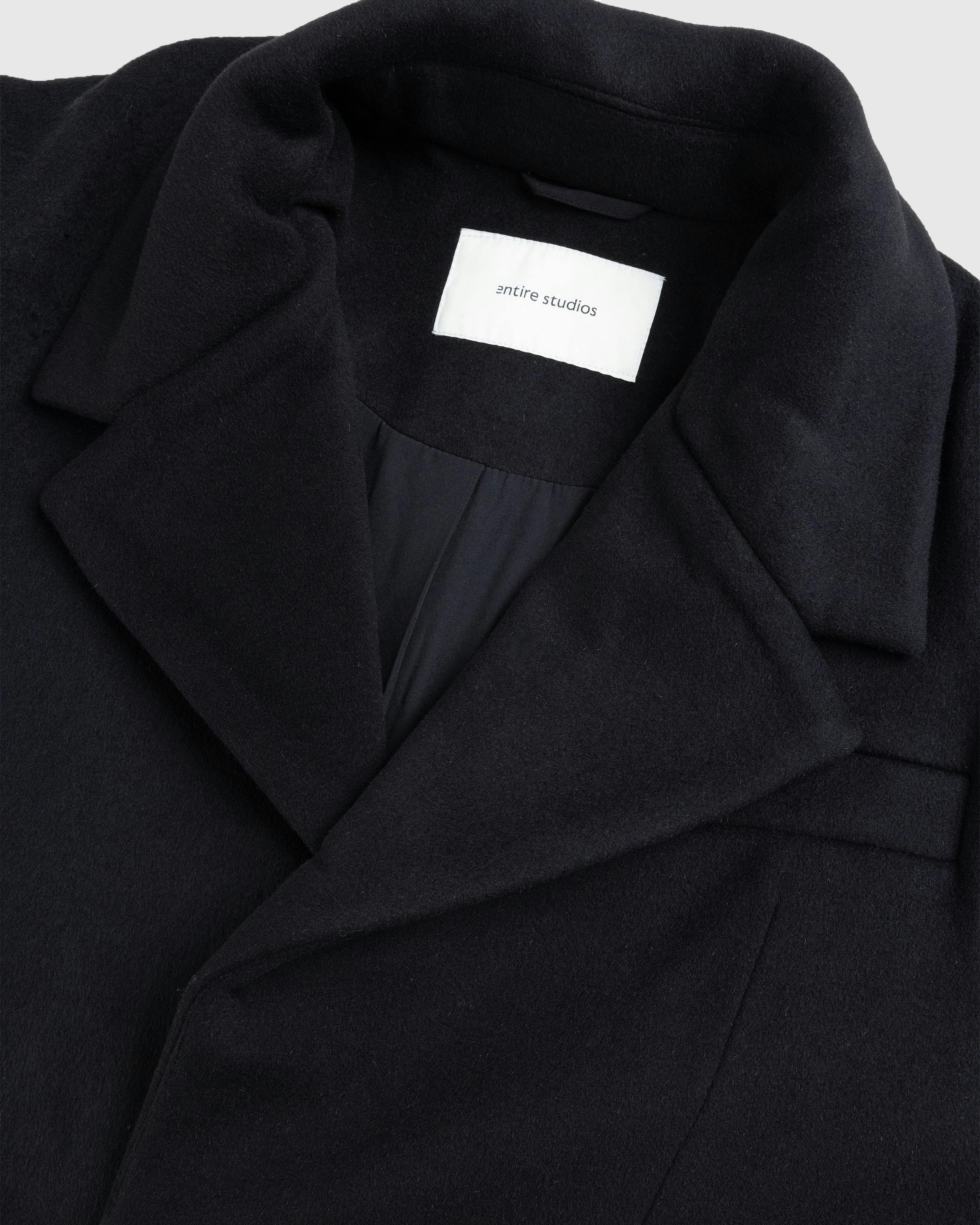 Entire Studios – Basilica Coat Opal - Trench Coats - Black - Image 6