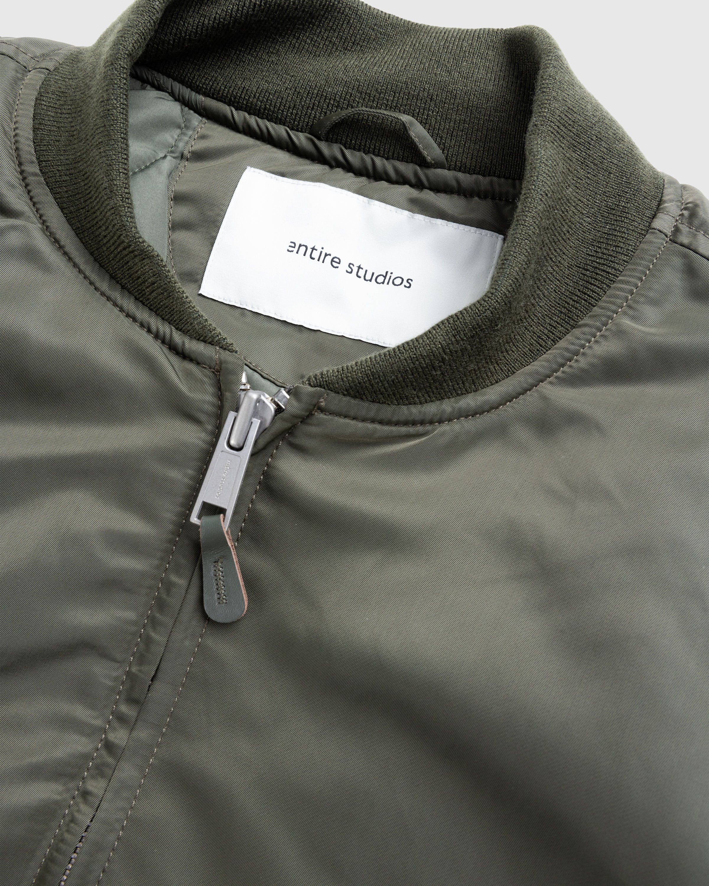 Entire Studios – Broad Bomber Khaki - Bomber Jackets - Green - Image 8