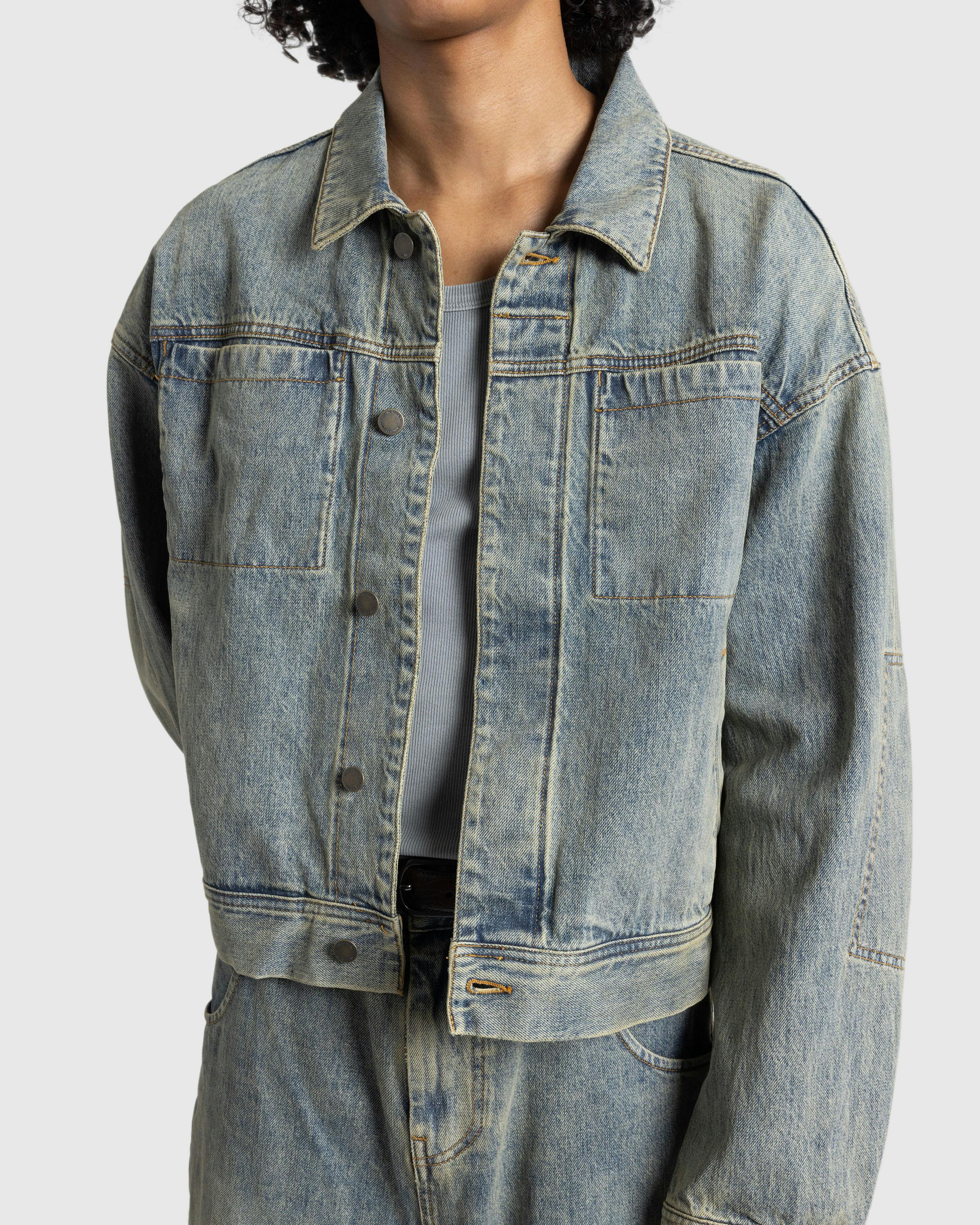 Gem Denim Jacket Surface Wave - Denim Jackets - Blue - Image 4