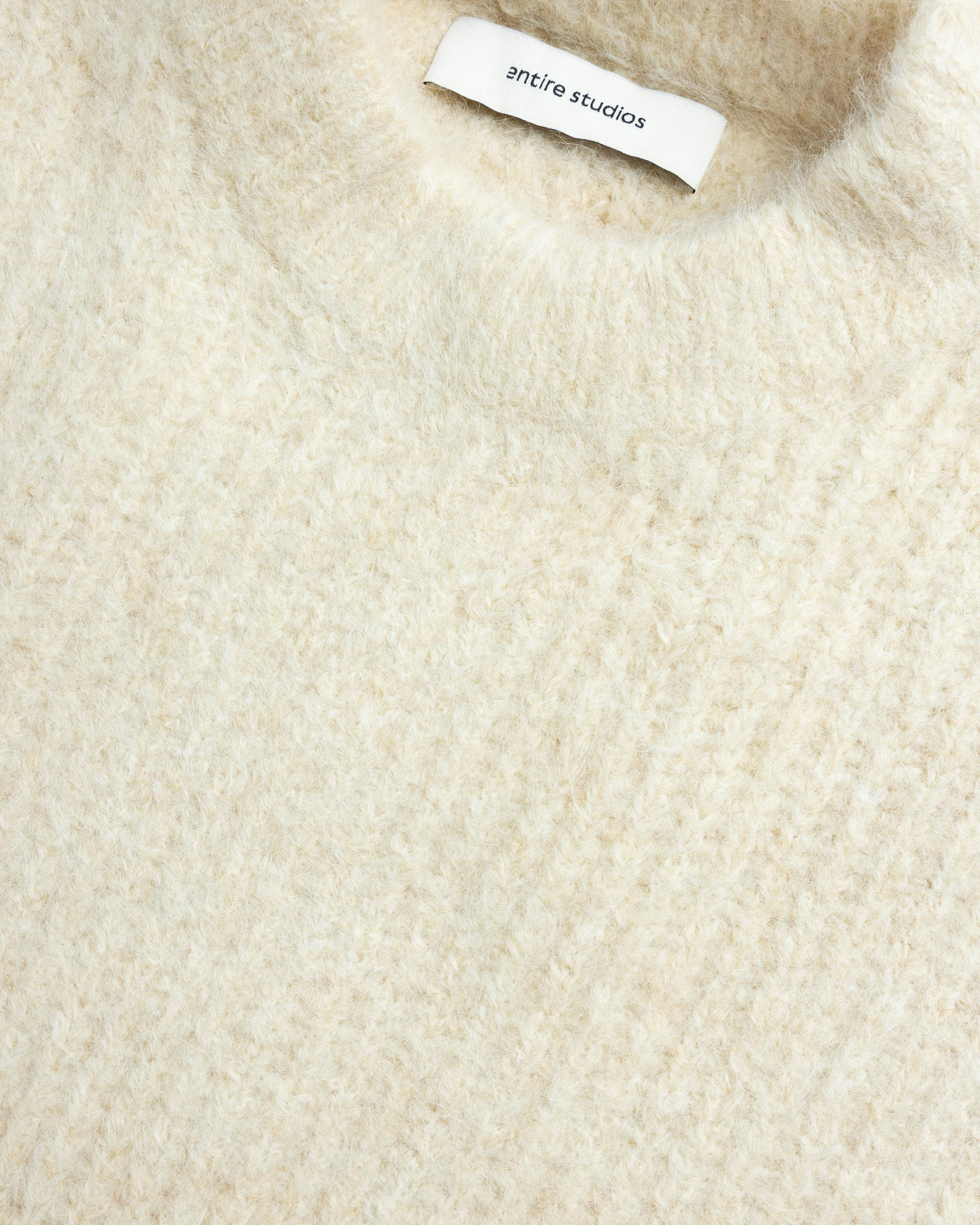 Entire Studios – Heavy Knit Crew Vanilla - Crewnecks - White - Image 5