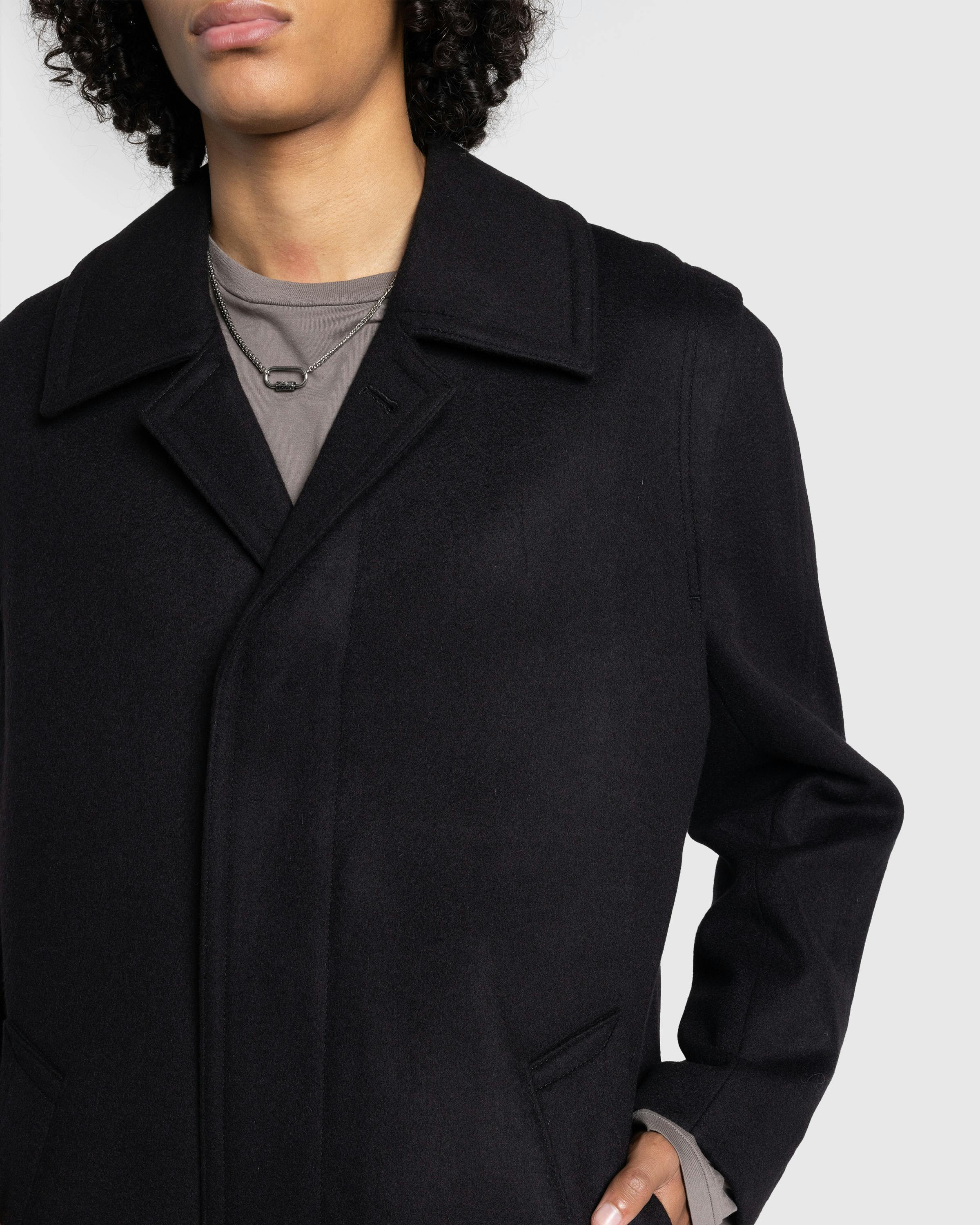 Rier – Loden Coat Classic Black - Trench Coats - Black - Image 4