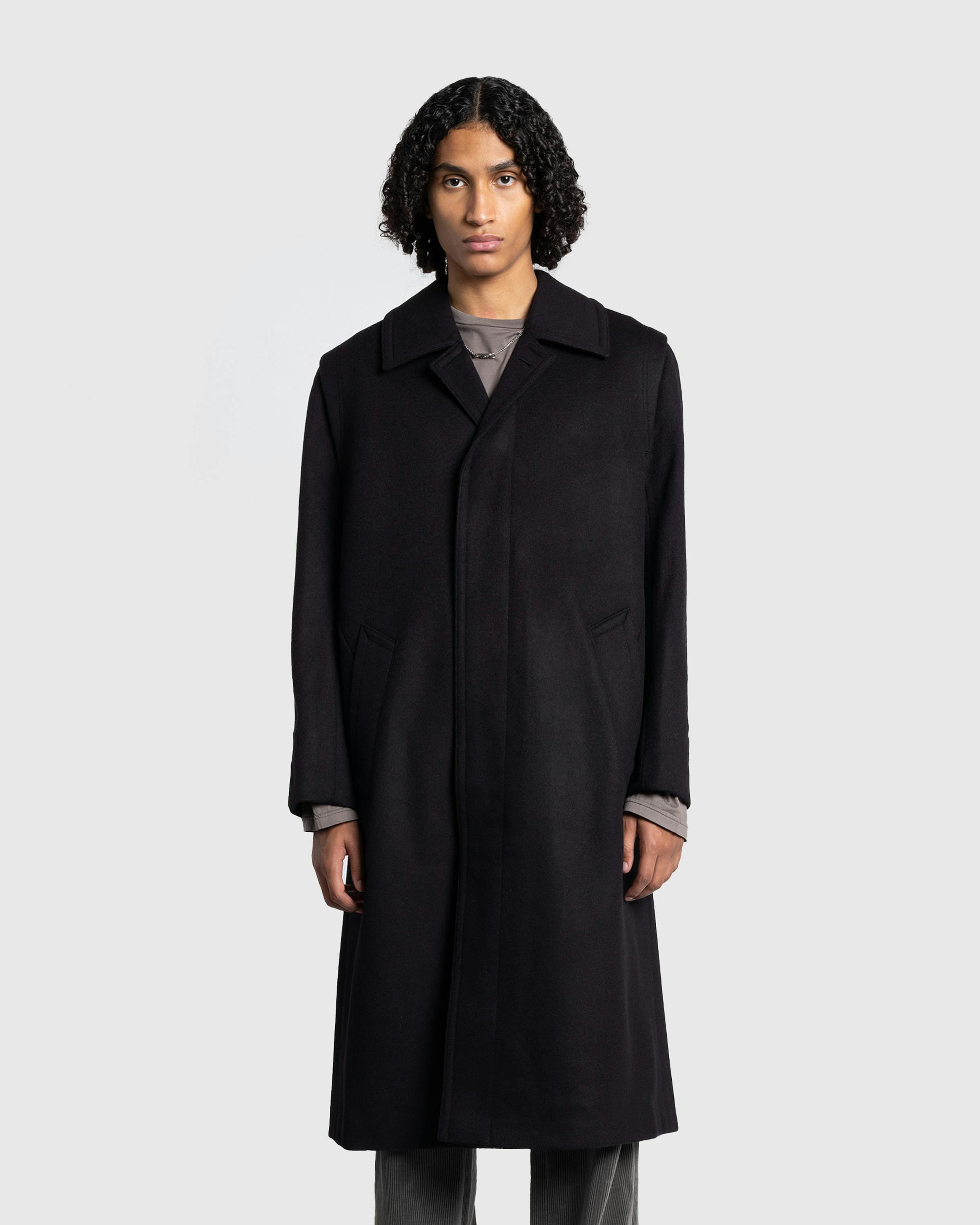 Rier – Loden Coat Classic Black - Trench Coats - Black - Image 2