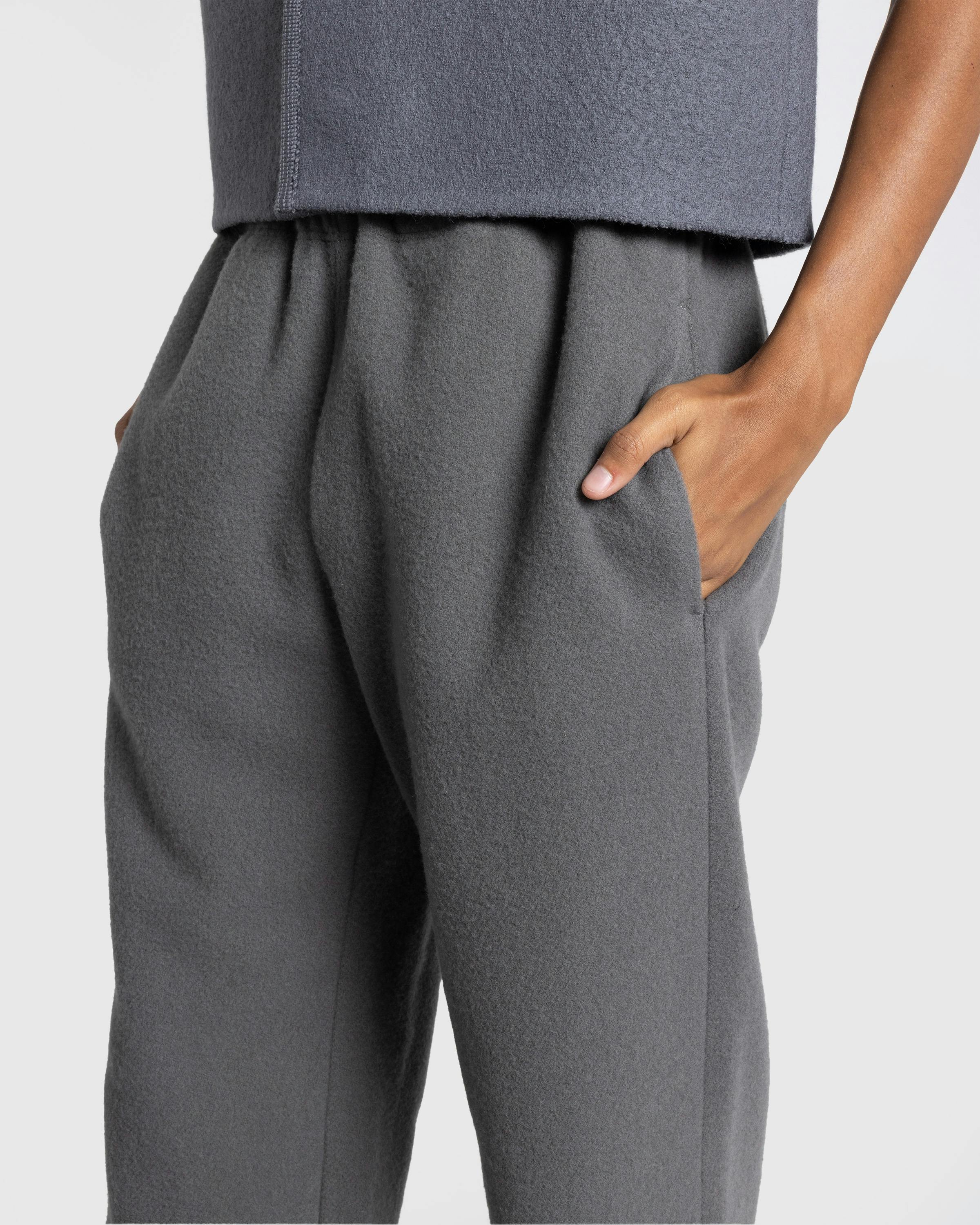 Rier – Natural Fleece Trousers Castlerock Grey - Trousers - Grey - Image 4