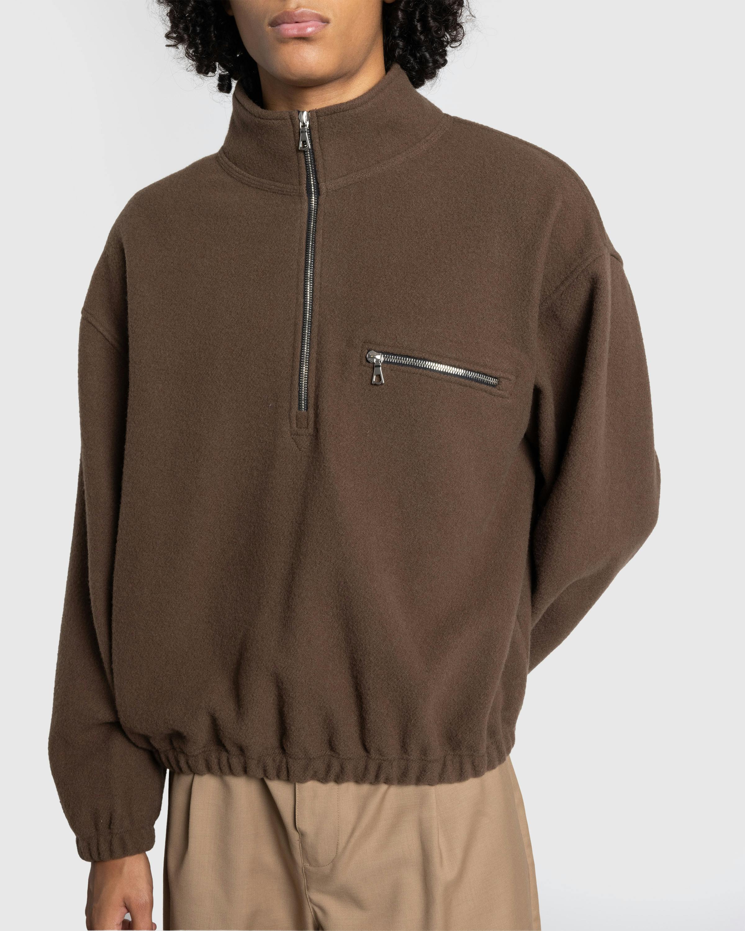 Rier – Natural Fleece Castoro Brown - Fleece Jackets - Brown - Image 4