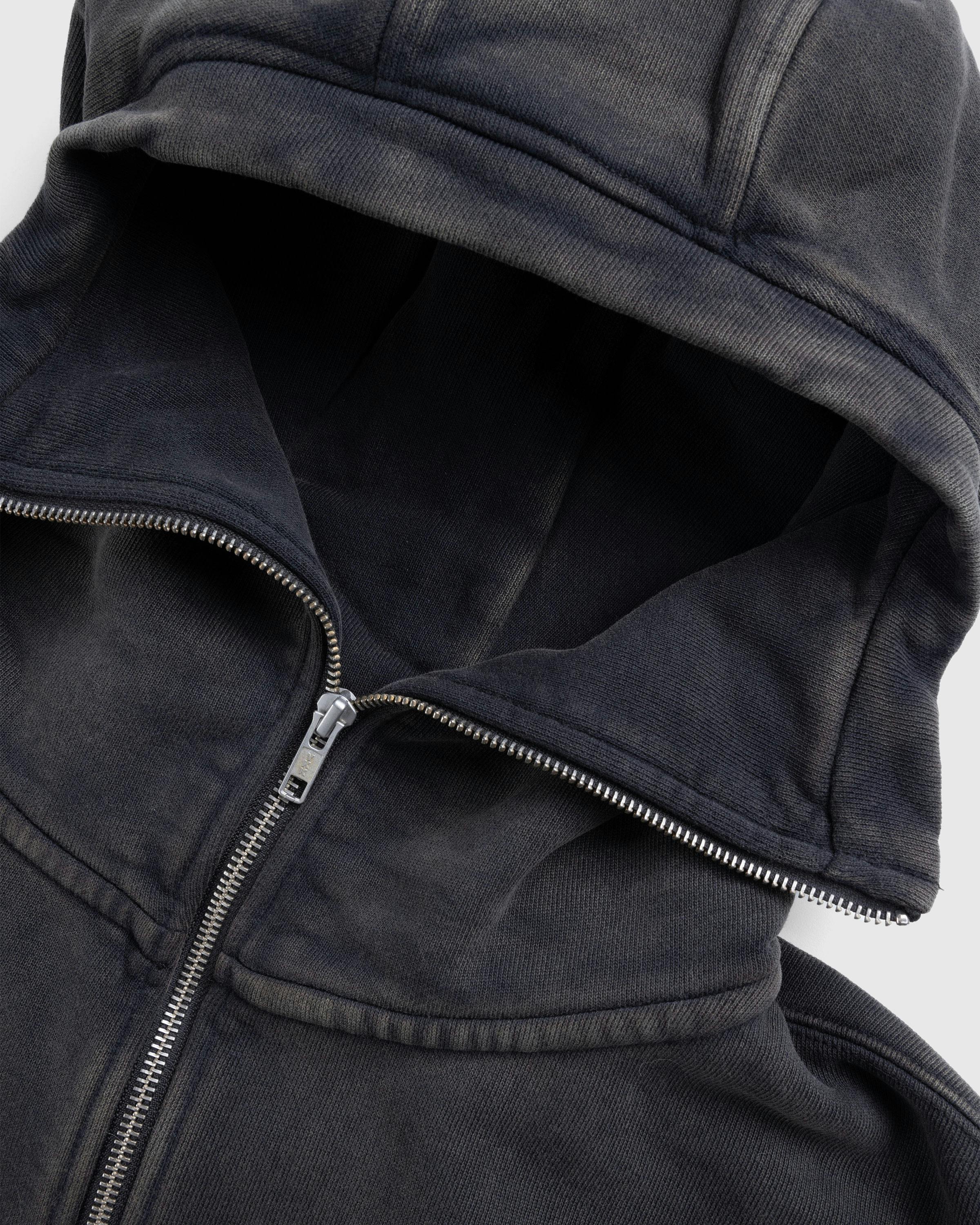 Entire Studios – Cropped Full Zip Washed Black - Zip-Up Sweats - Black - Image 7