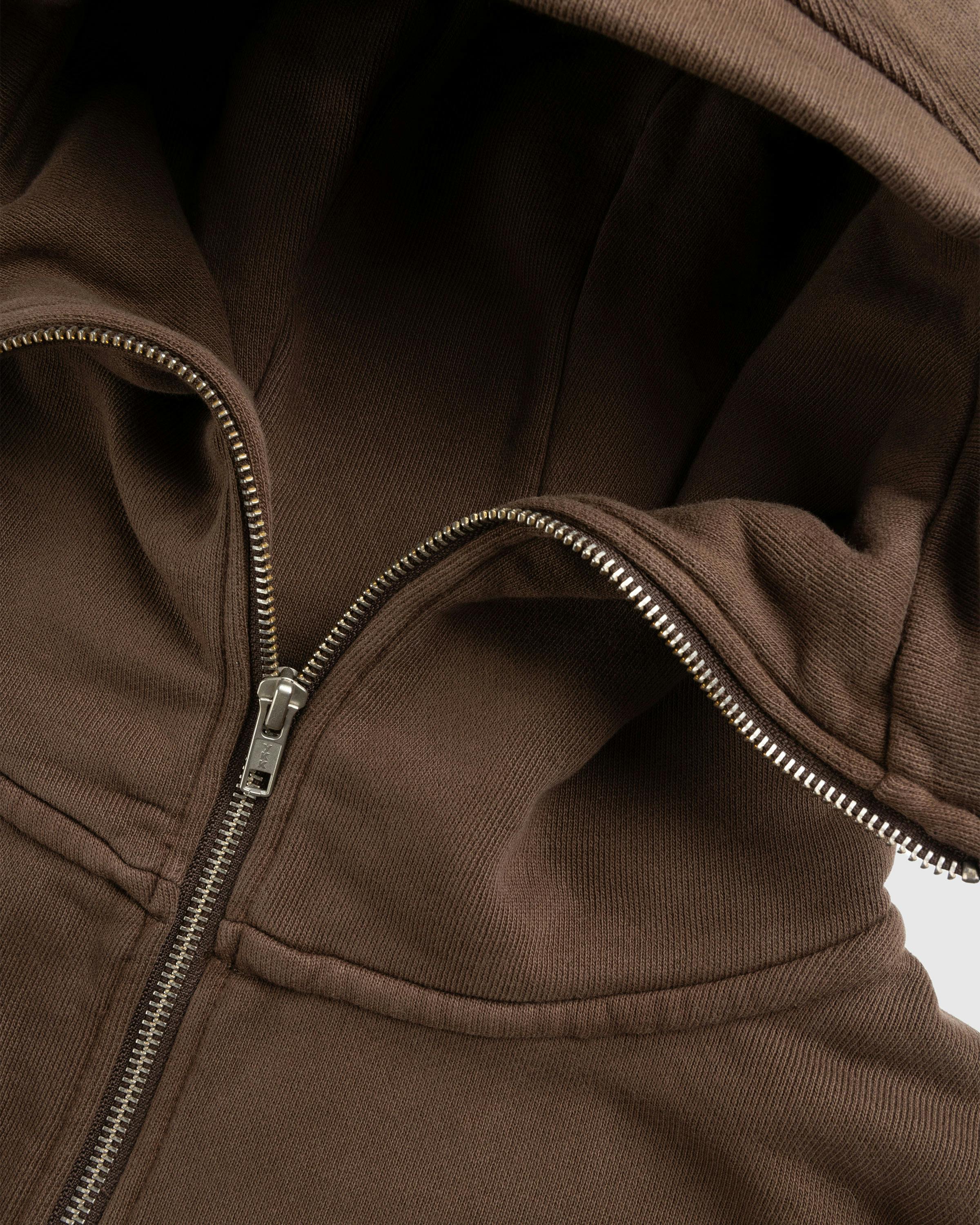 Entire Studios – Cropped Full Zip Brunette - Zip-Up Sweats - Brown - Image 7