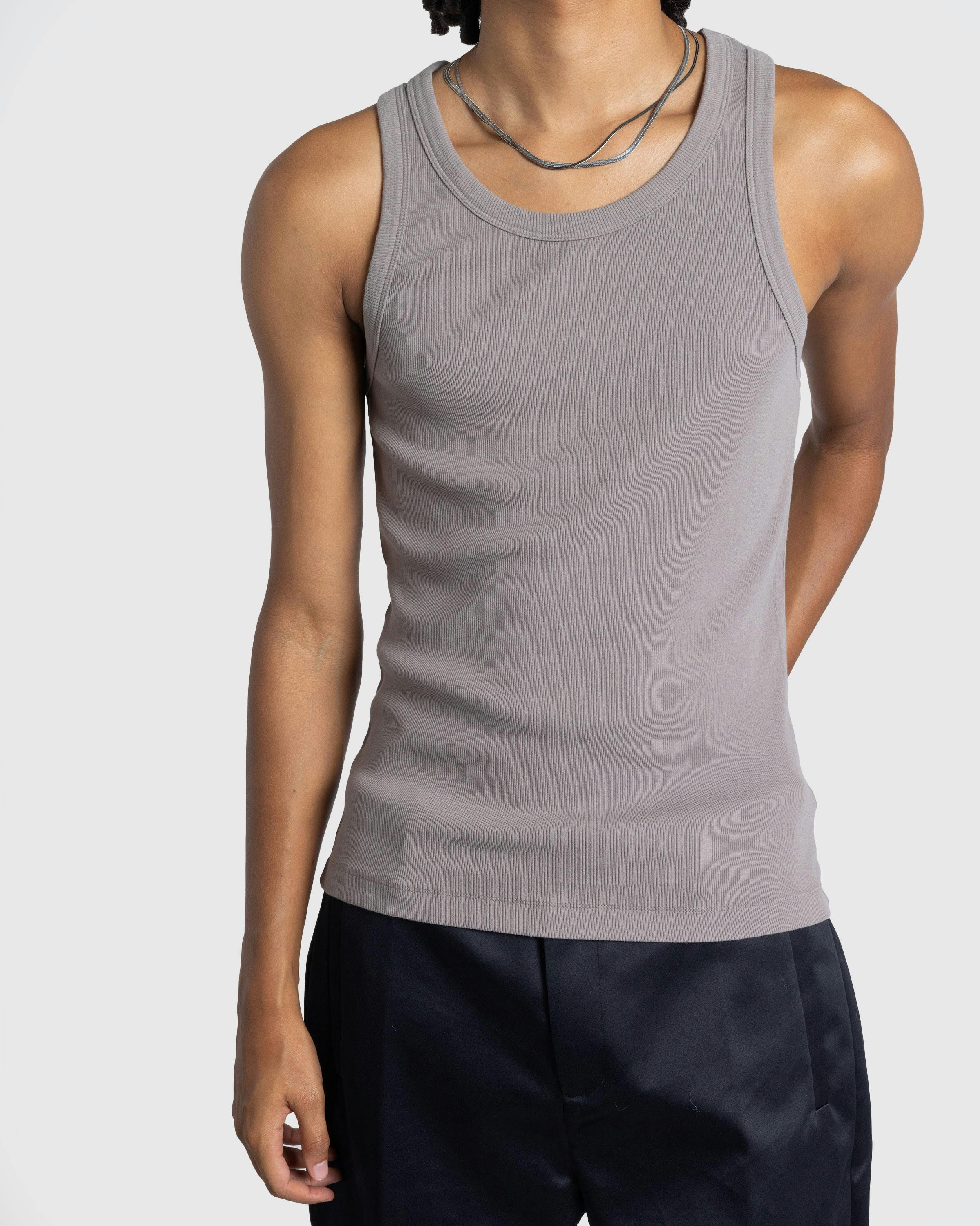 Entire Studios – Rib Tank Satellite - Tank Tops - Grey - Image 4