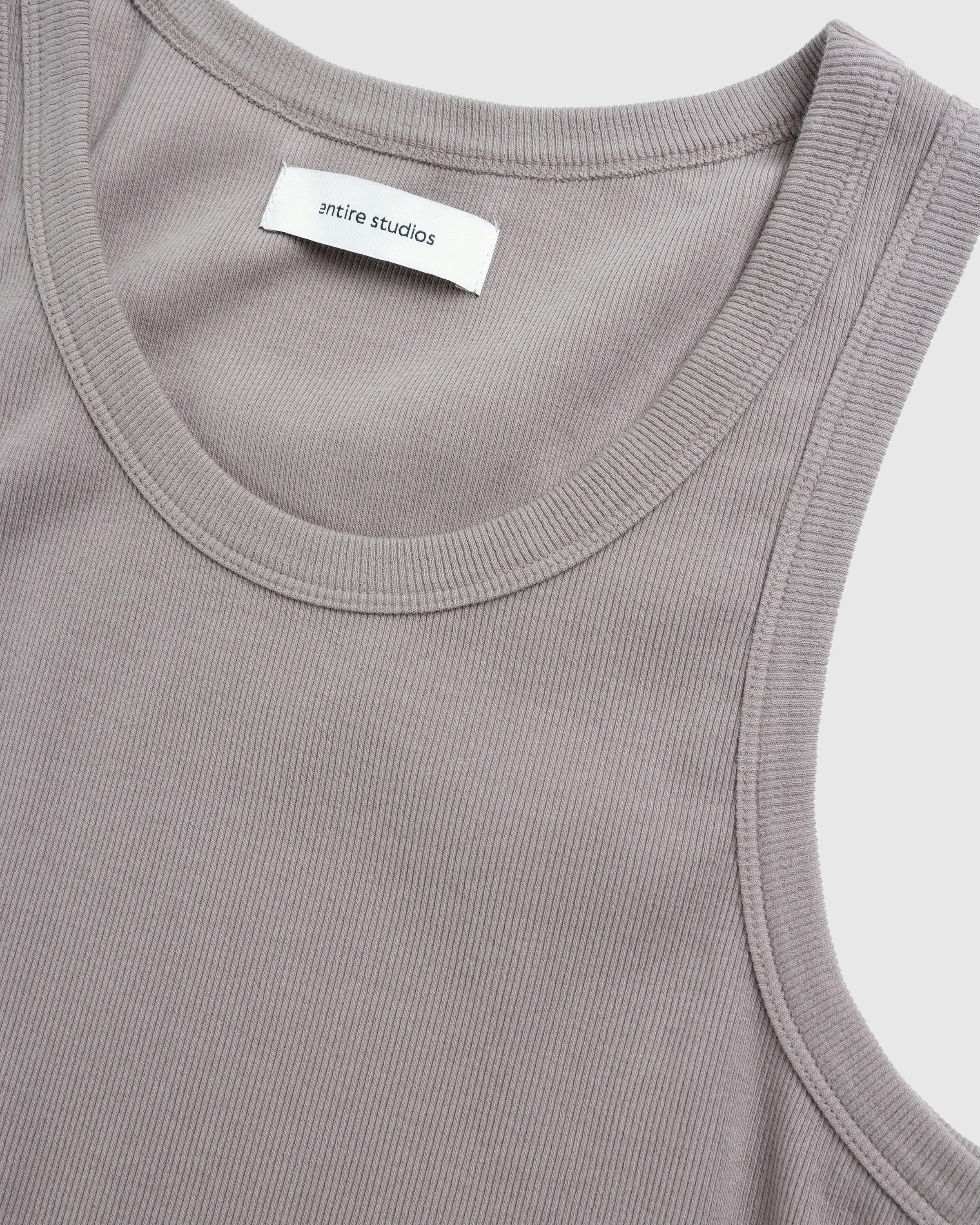 Entire Studios – Rib Tank Satellite - Tank Tops - Grey - Image 7