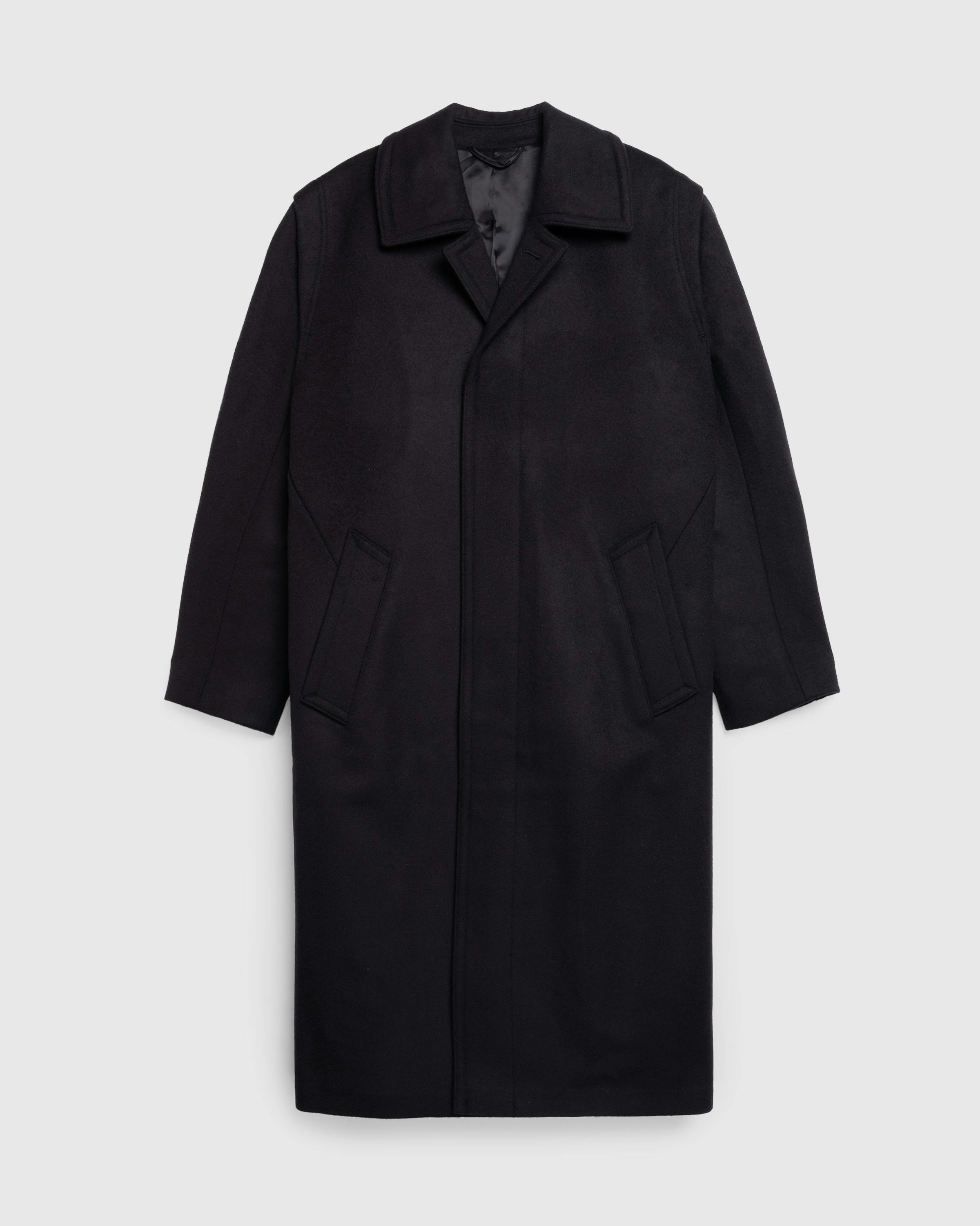 Rier – Loden Coat Classic Black - Trench Coats - Black - Image 1