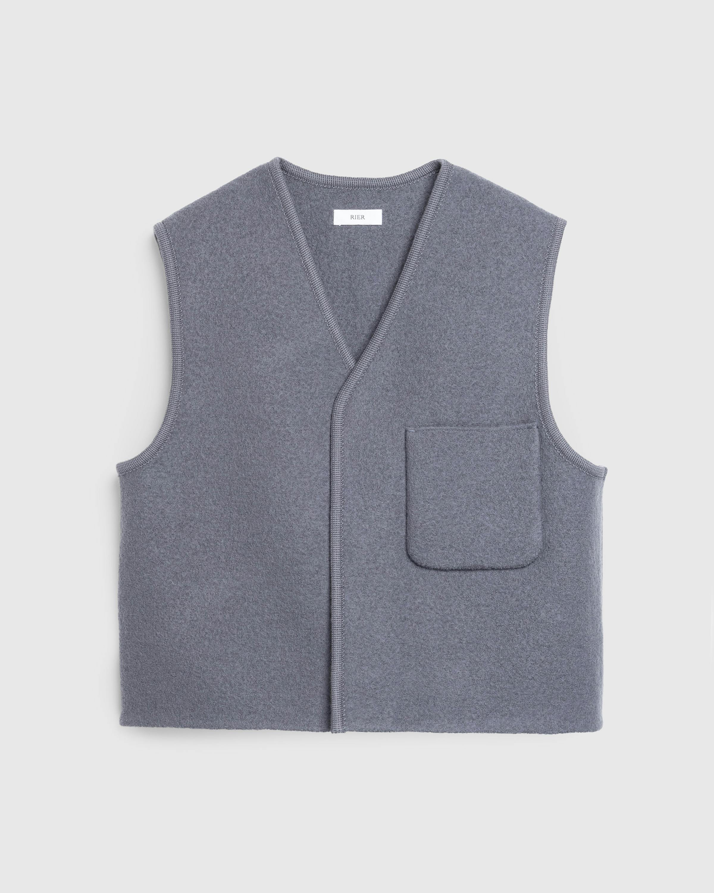 Rier – Walker Compact City Gilet Castlerock Felted Grey - Gilets - Grey - Image 1