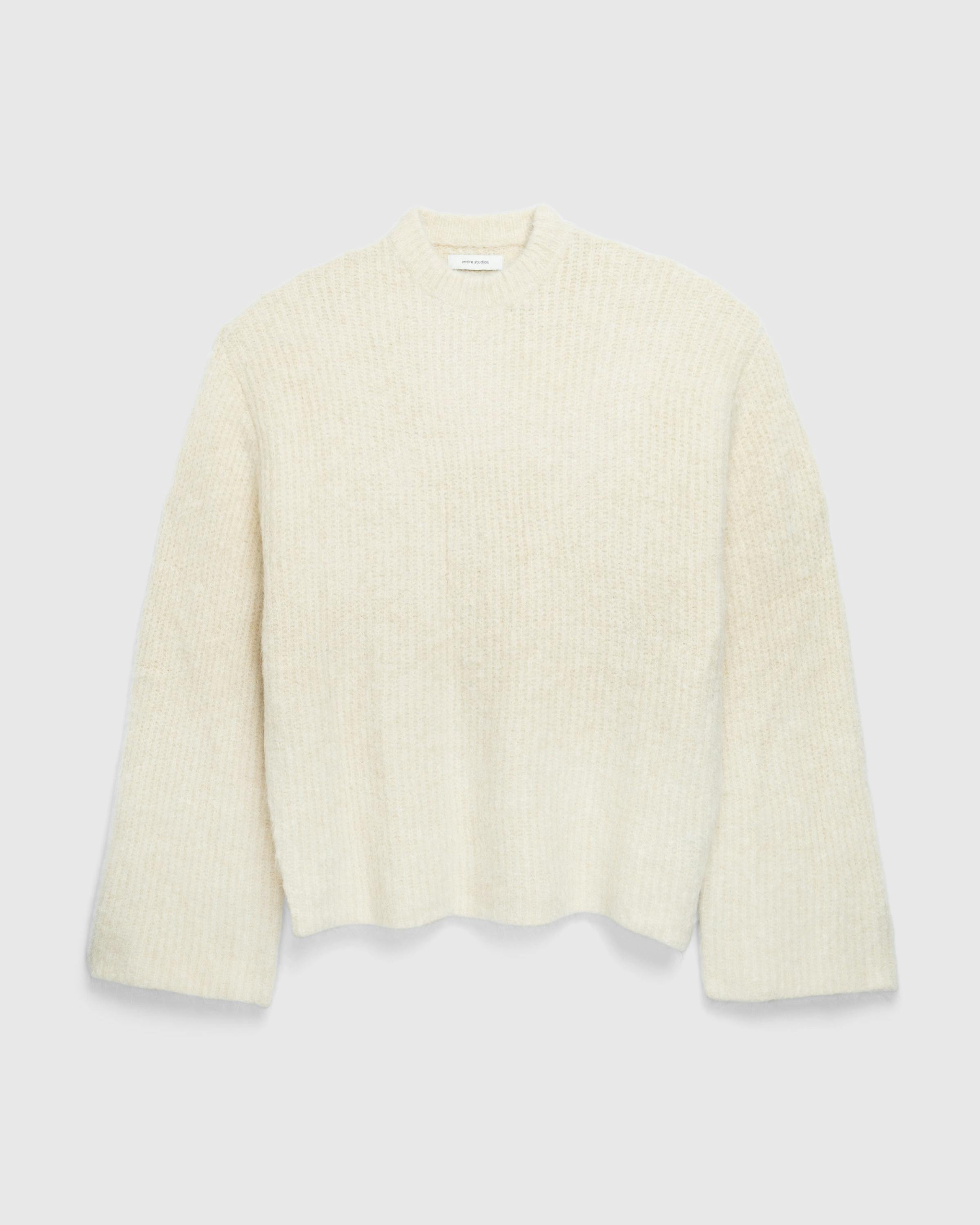 Entire Studios – Heavy Knit Crew Vanilla - Crewnecks - White - Image 1