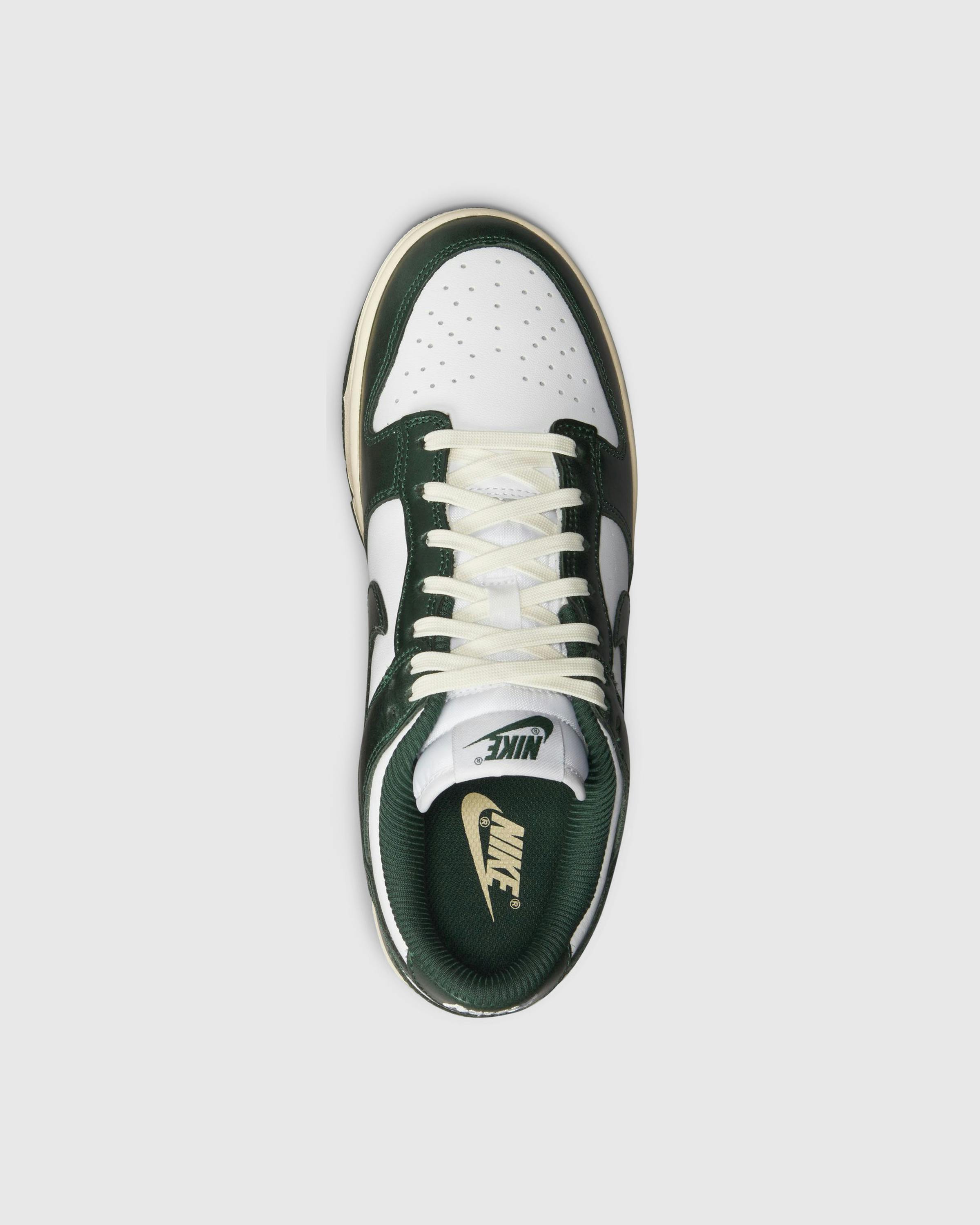 Nike – Dunk Low White/Pro Green-Coconut Milk - Low Top Sneakers - White - Image 3