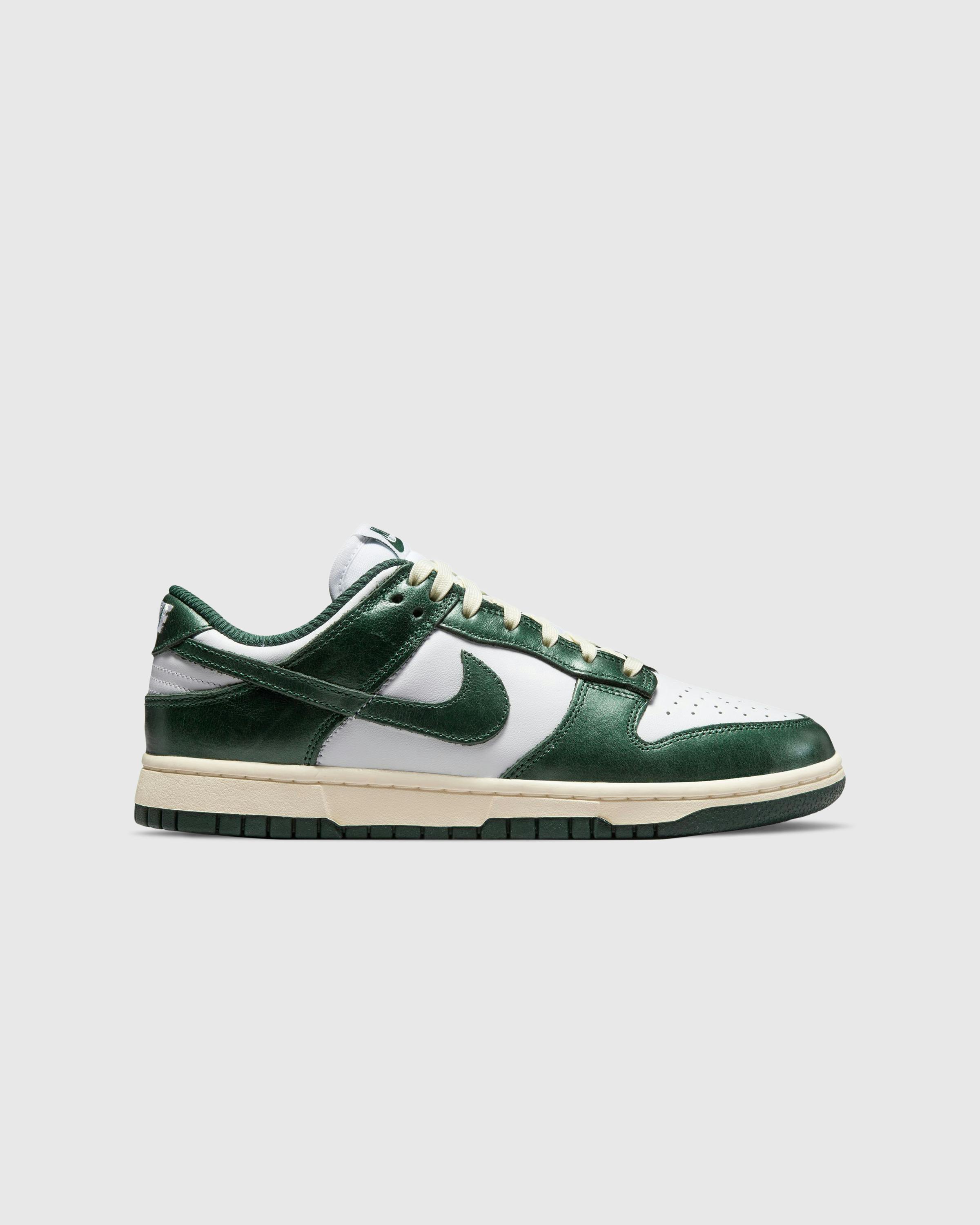 Nike – Dunk Low White/Pro Green-Coconut Milk - Low Top Sneakers - White - Image 1