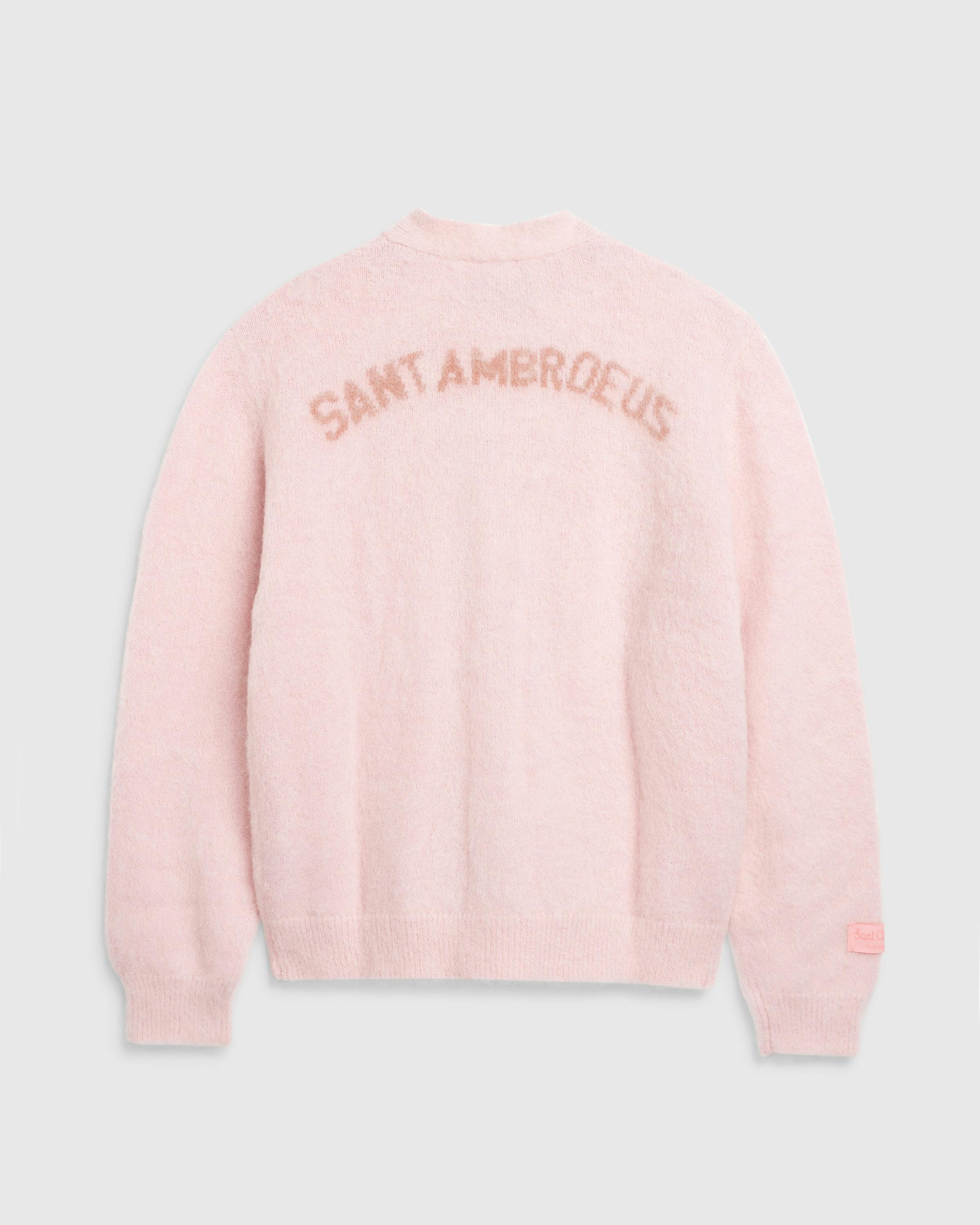 Sant Ambroeus x Highsnobiety – Alpaca Cardigan Pink - Cardigans - Light Pink - Image 1