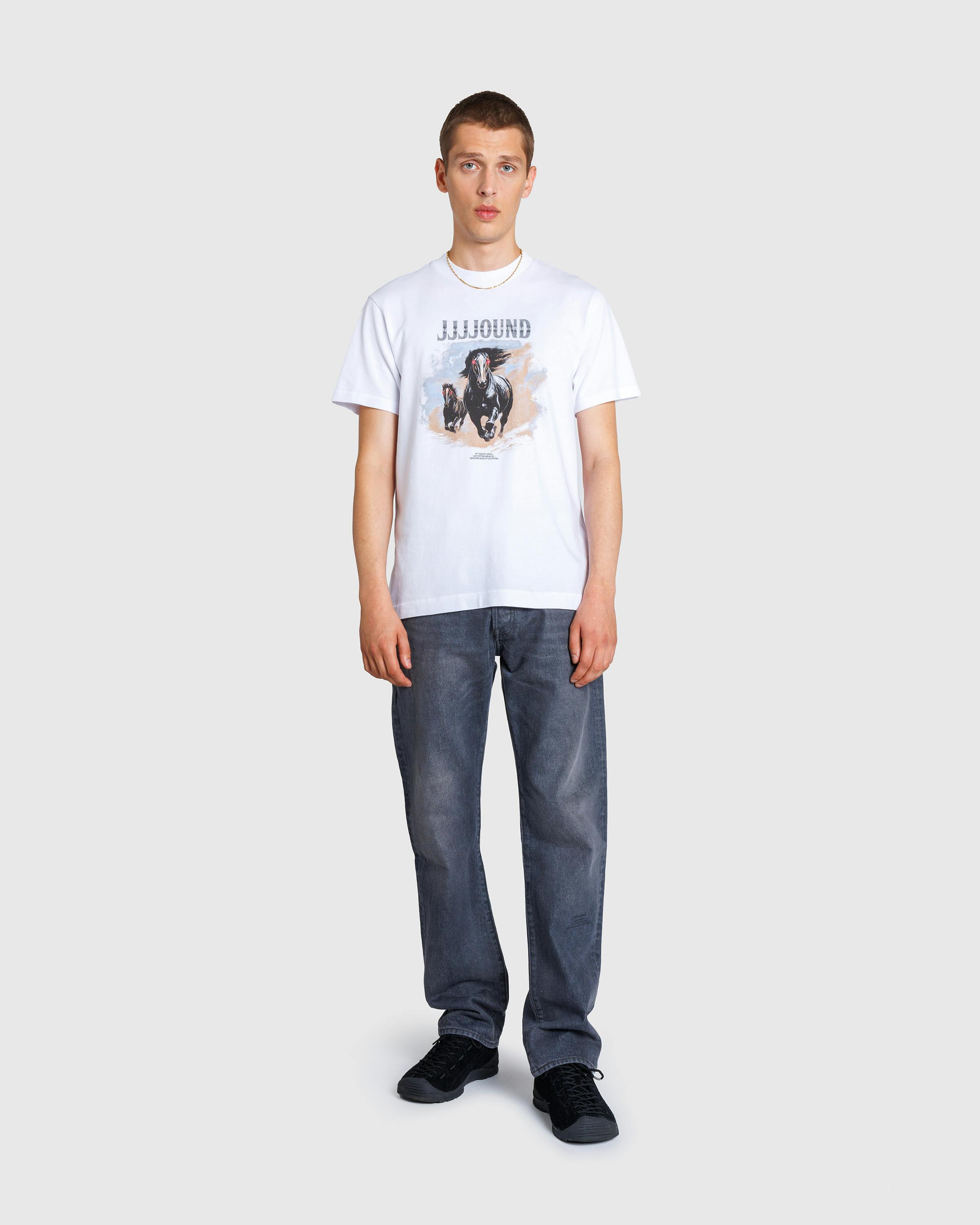 Levi's x JJJJound – GRAPHIC TEE LIGHT HORSE - T-Shirts - White - Image 3