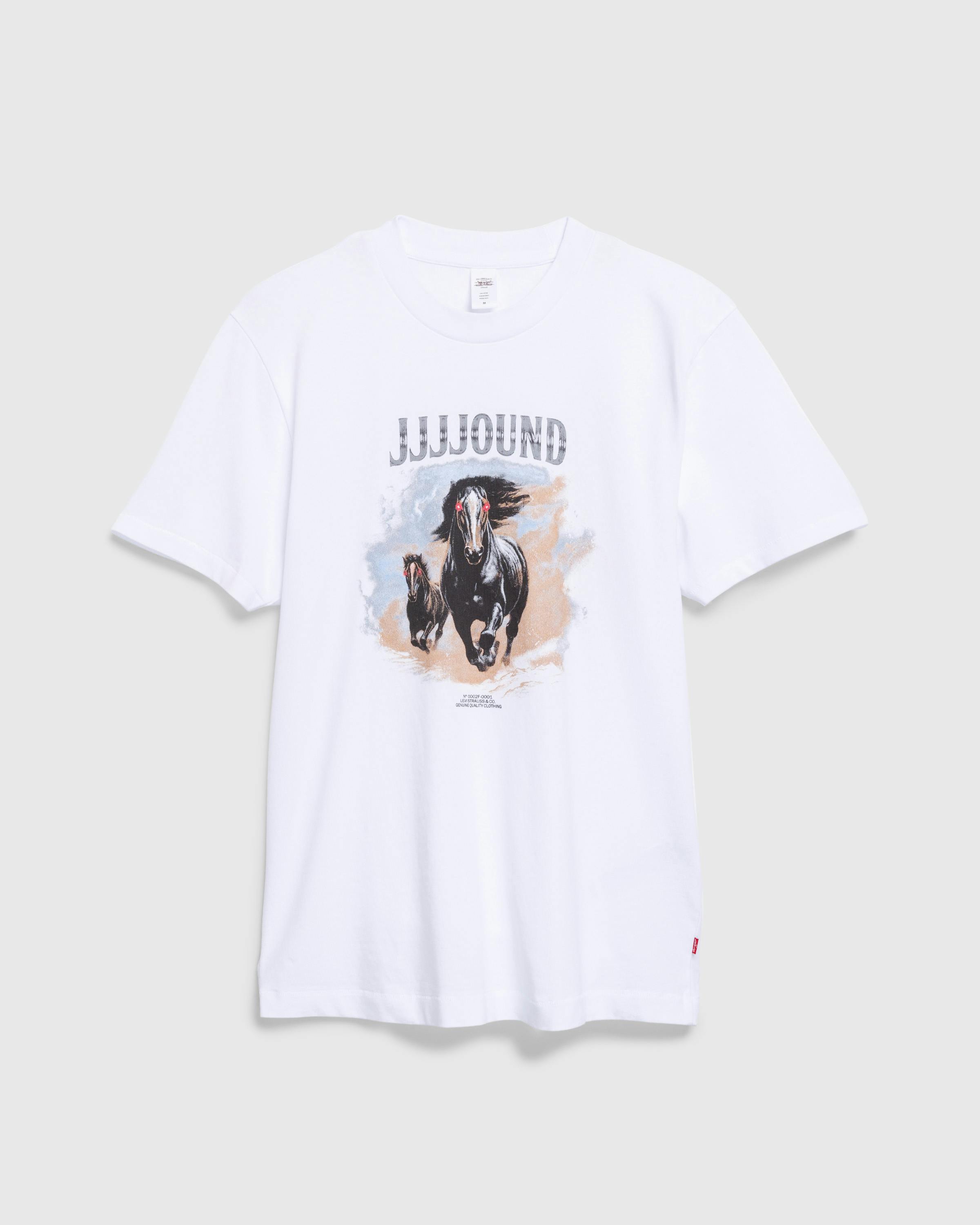 Levi's x JJJJound – GRAPHIC TEE LIGHT HORSE - T-Shirts - White - Image 1