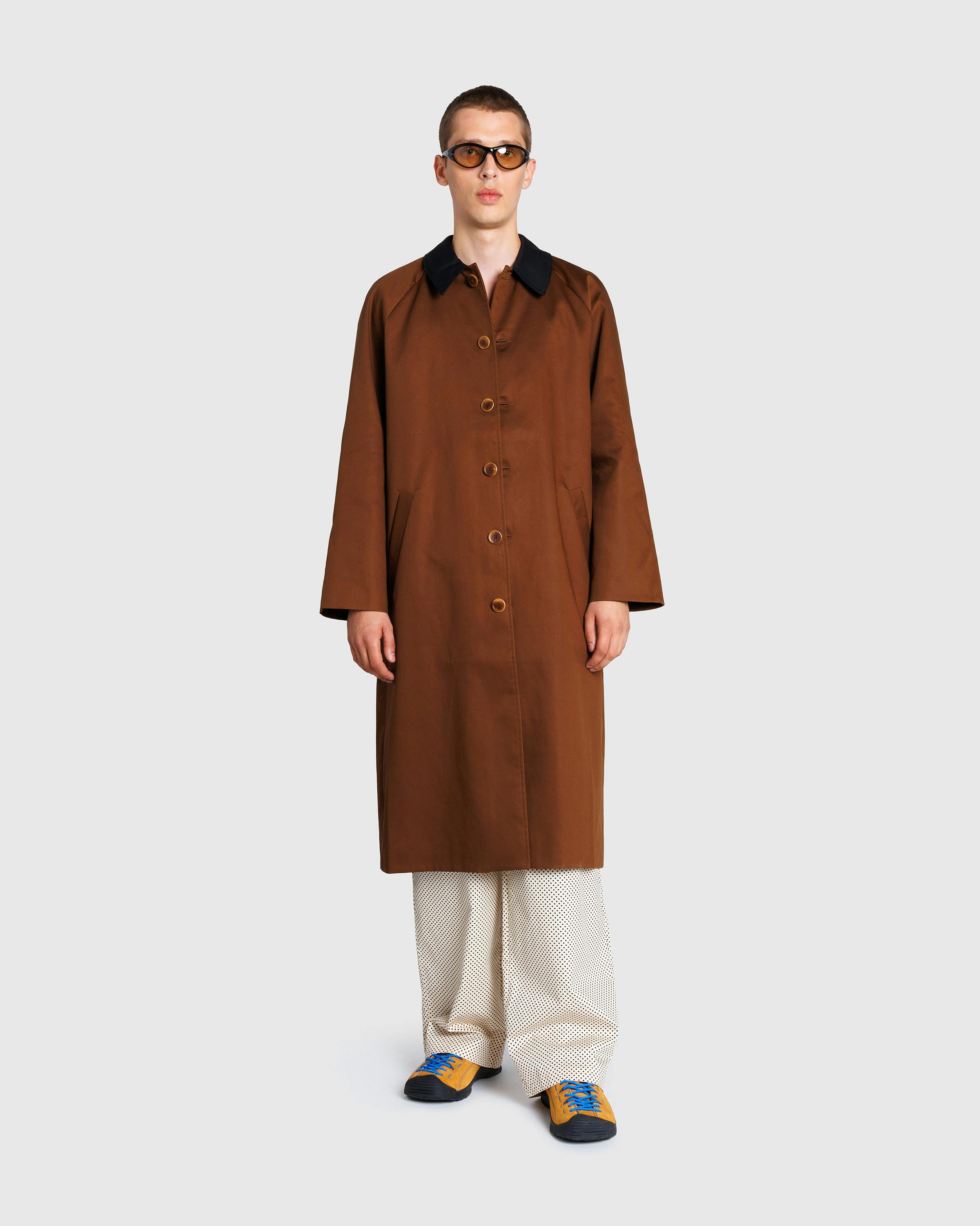 Galilee by Sea – Wide Raglan Overcoat Brown - Trench Coats - Brown - Image 3