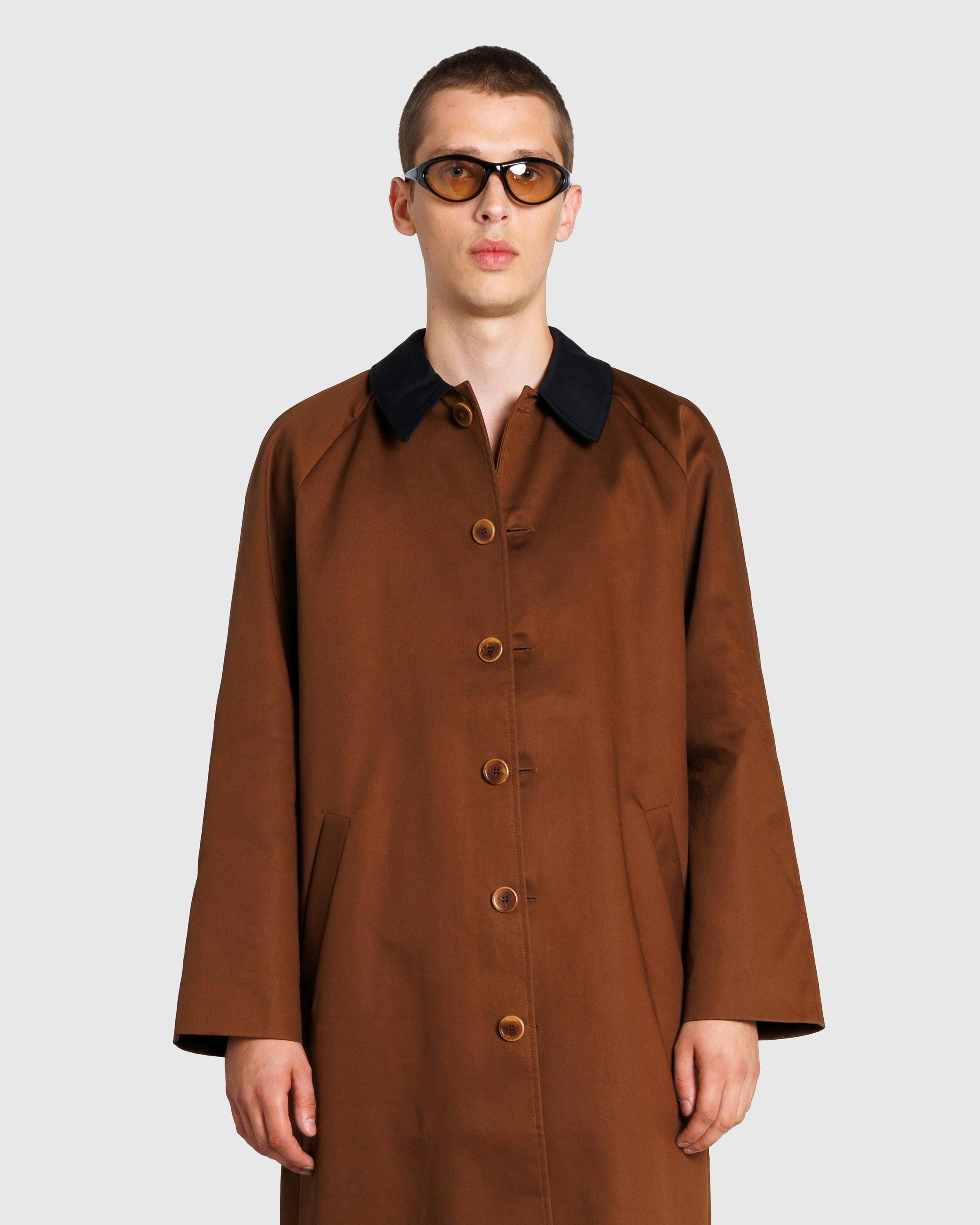 Galilee by Sea – Wide Raglan Overcoat Brown - Trench Coats - Brown - Image 2