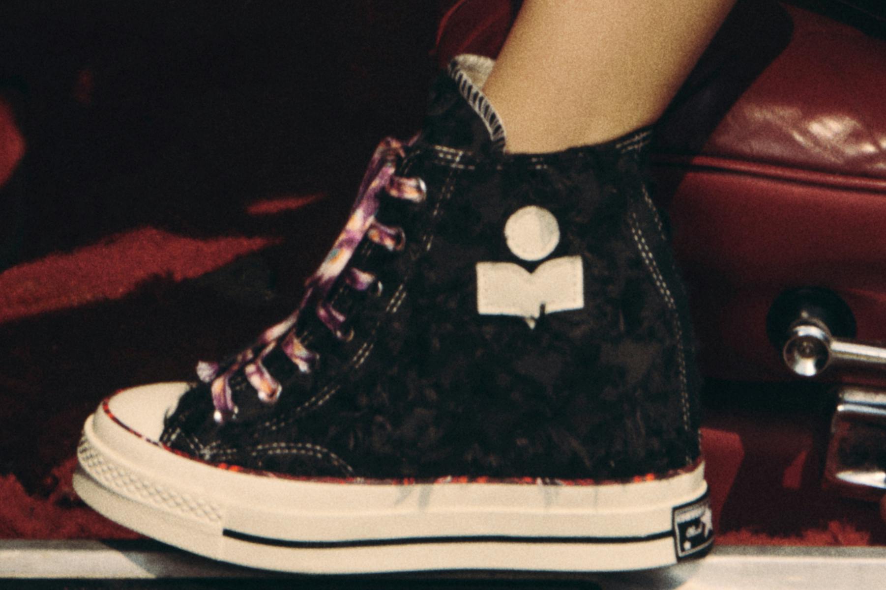 Black Isabel Marant wedge converse sneaker