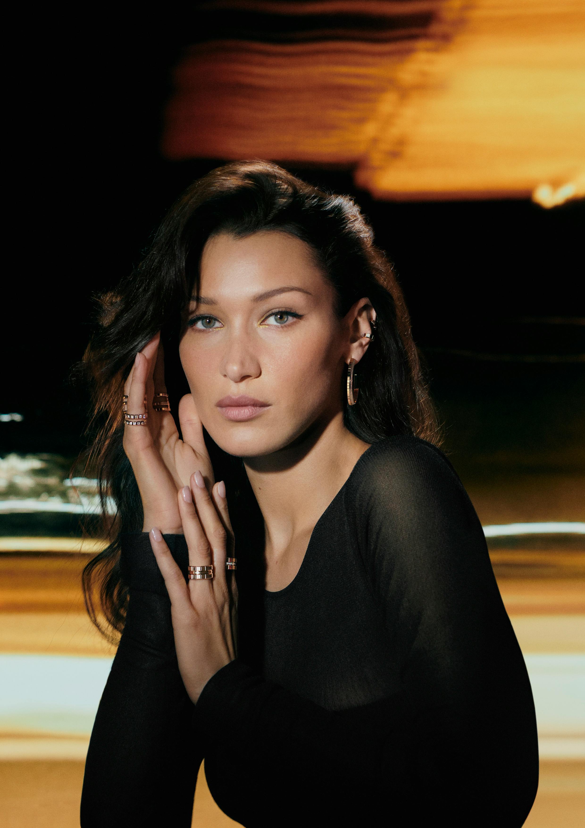 Bella Hadid fronts Chopard Ice Cube Collection campaign titled #Sculptedbylight