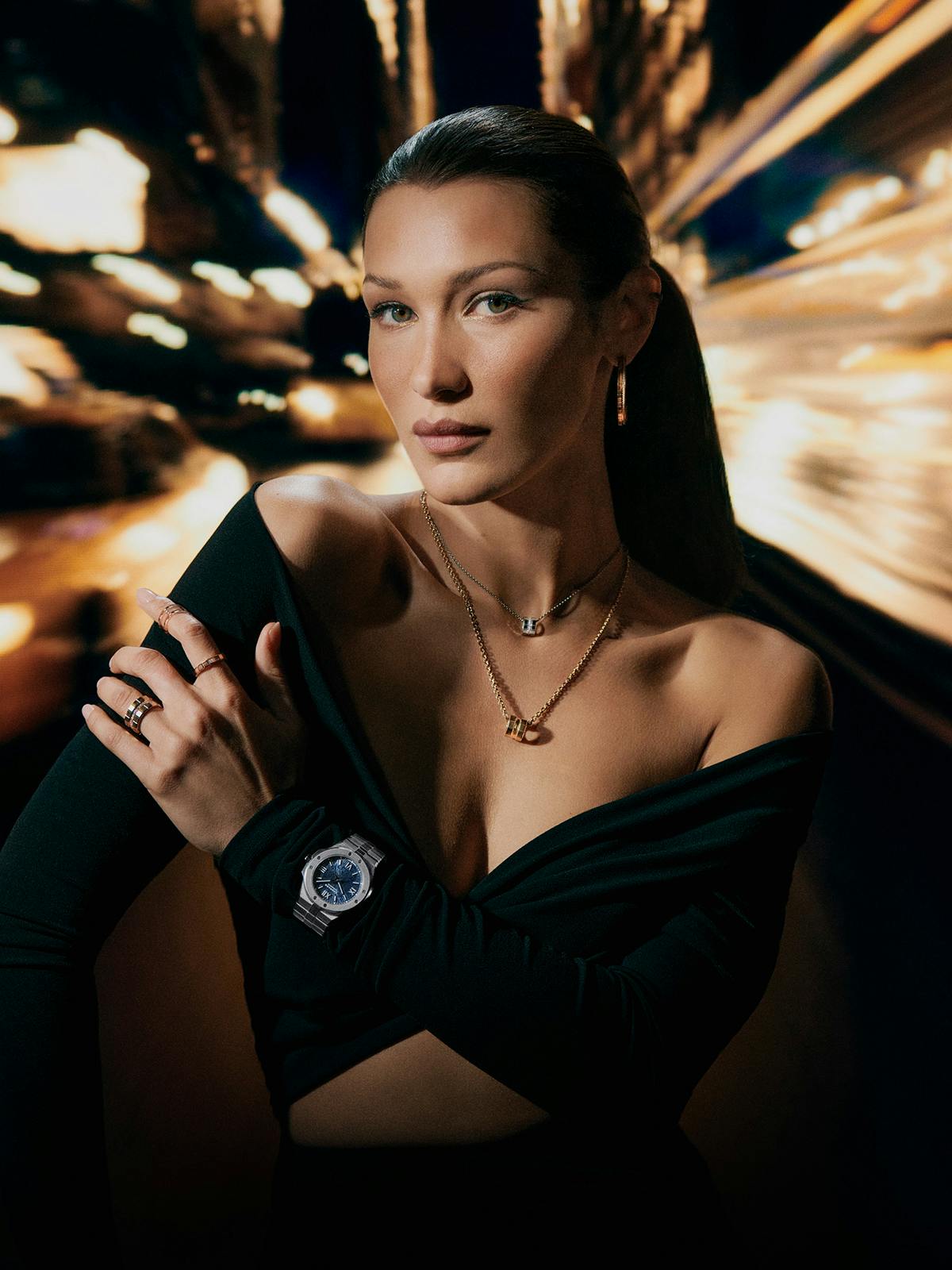 Bella Hadid fronts Chopard Ice Cube Collection campaign titled #Sculptedbylight