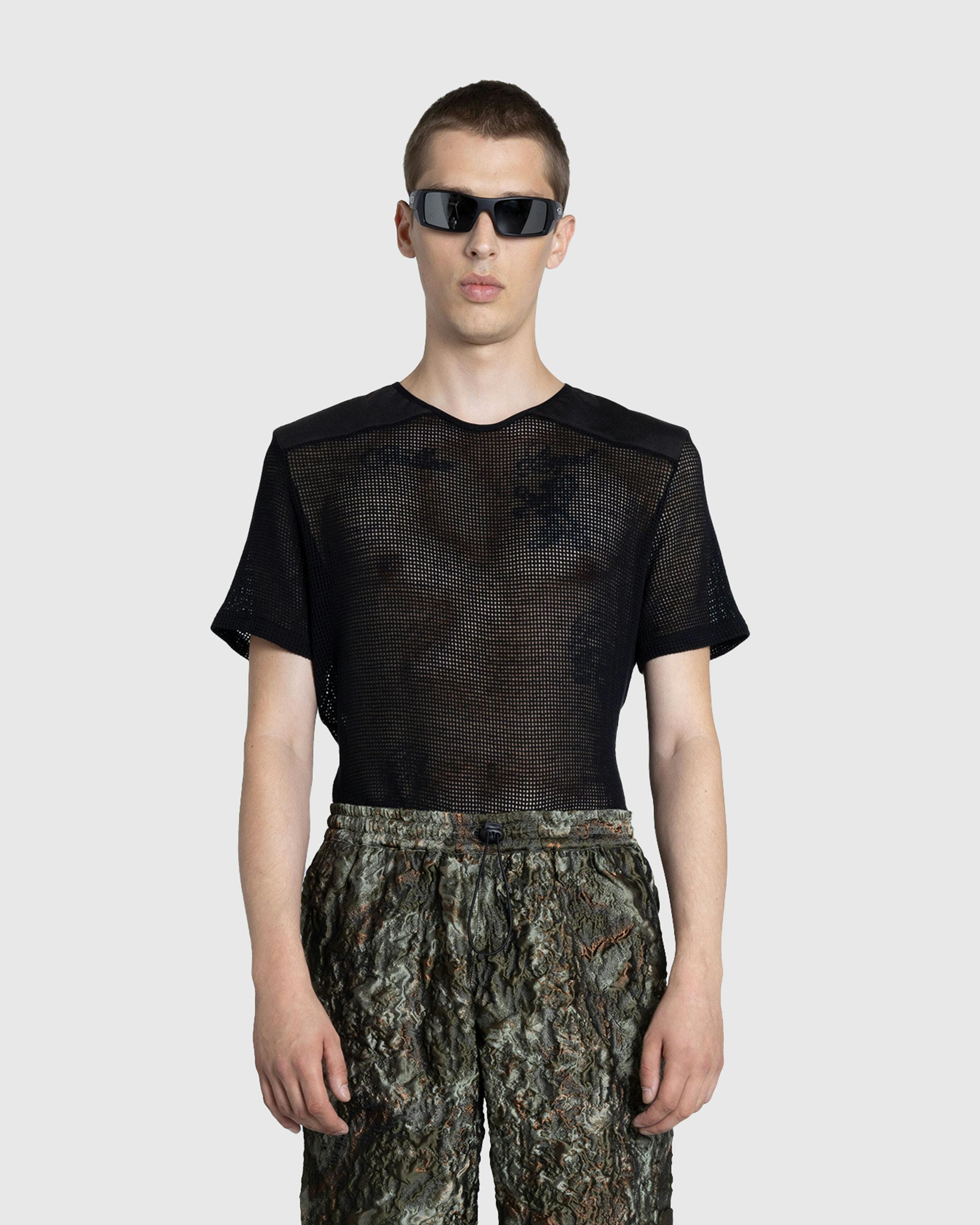 Olly Shinder – Net T-Shirt Black - Tees - Black - Image 2