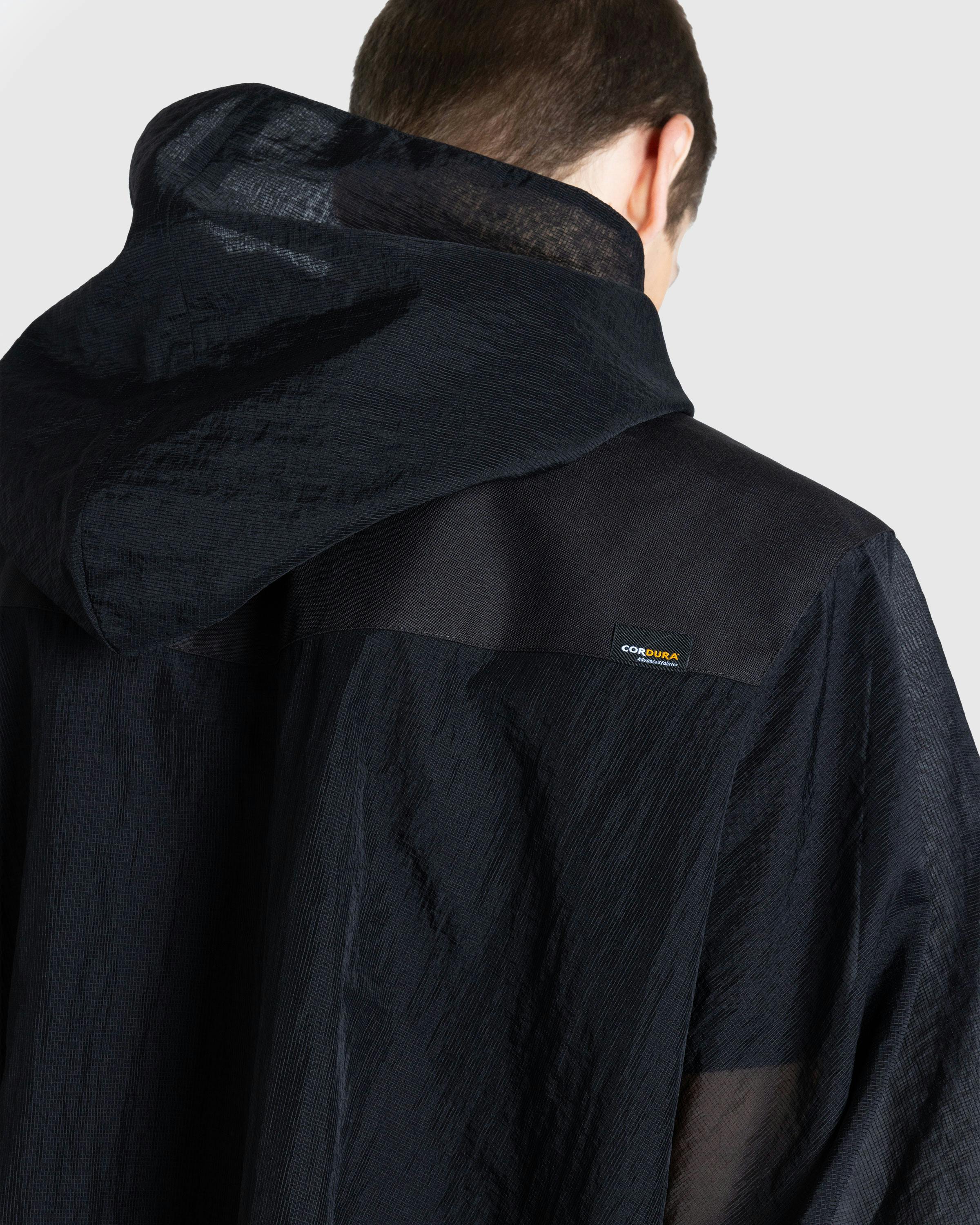 Olly Shinder – Poncho With Cordura Yoke Black - Ponchos - Black - Image 4