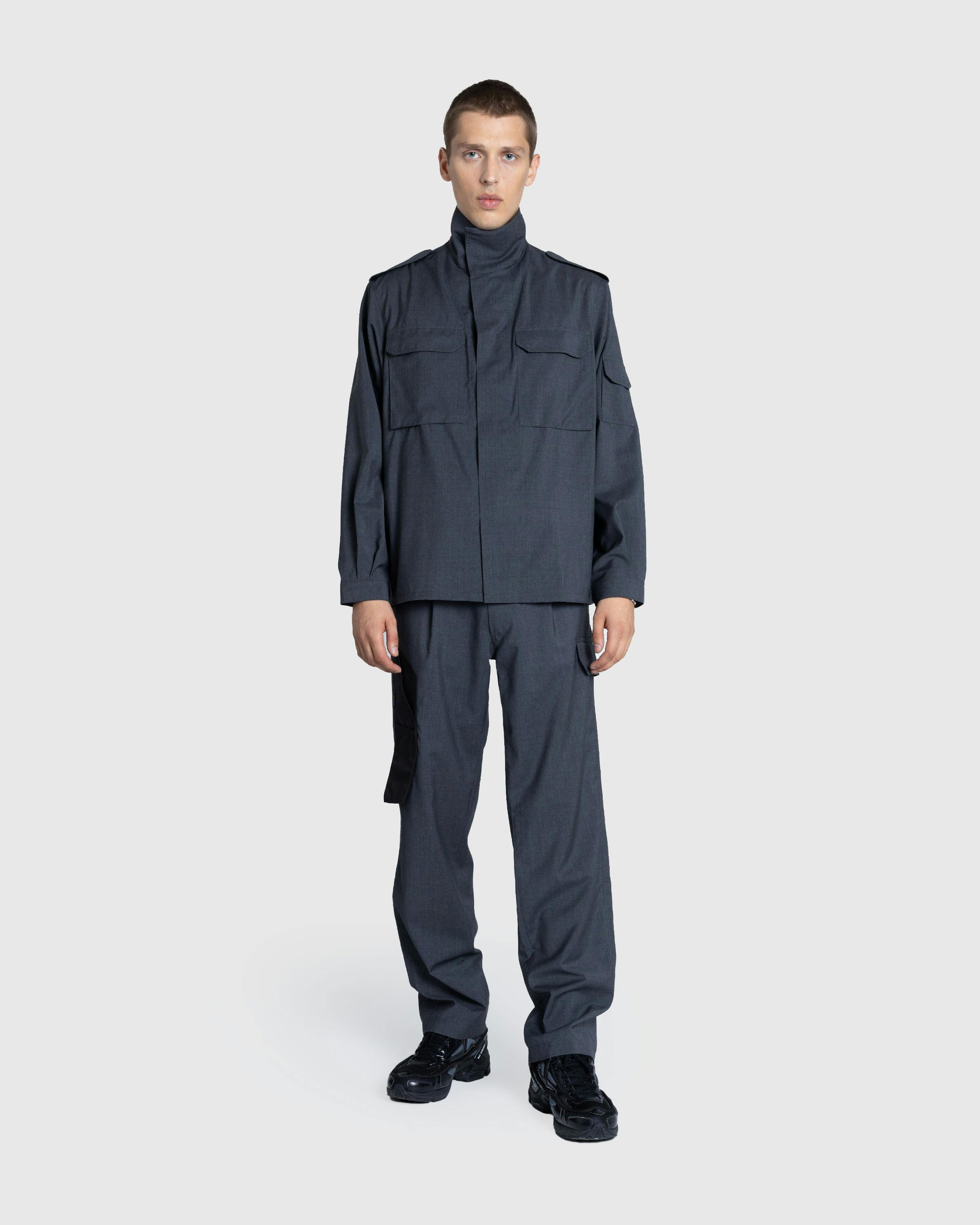 Olly Shinder – Cargo Suit Trouser With Cordura Knife Pocket Grey/Black - Cargo Pants - Grey - Image 3