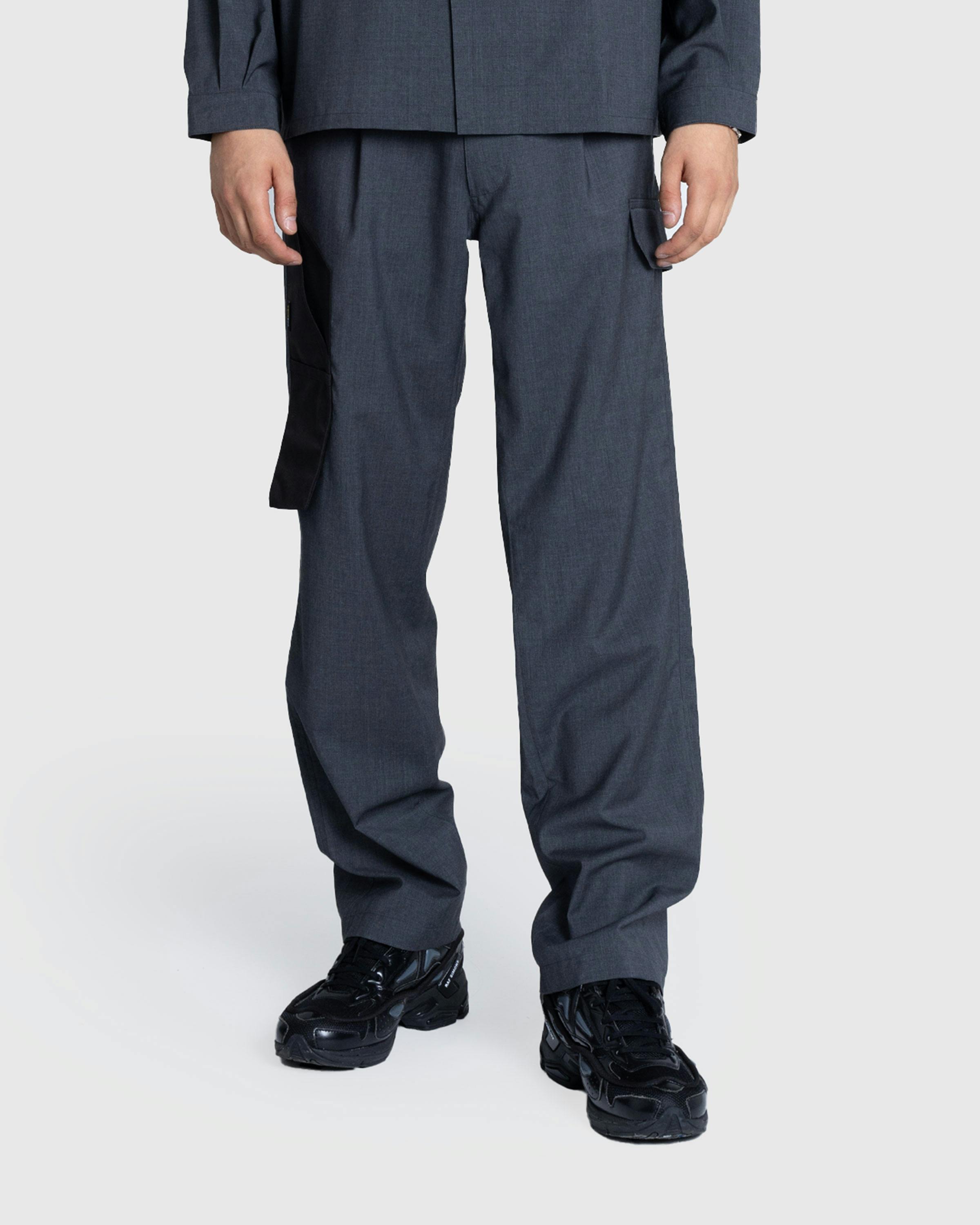 Olly Shinder – Cargo Suit Trouser With Cordura Knife Pocket Grey/Black - Cargo Pants - Grey - Image 2