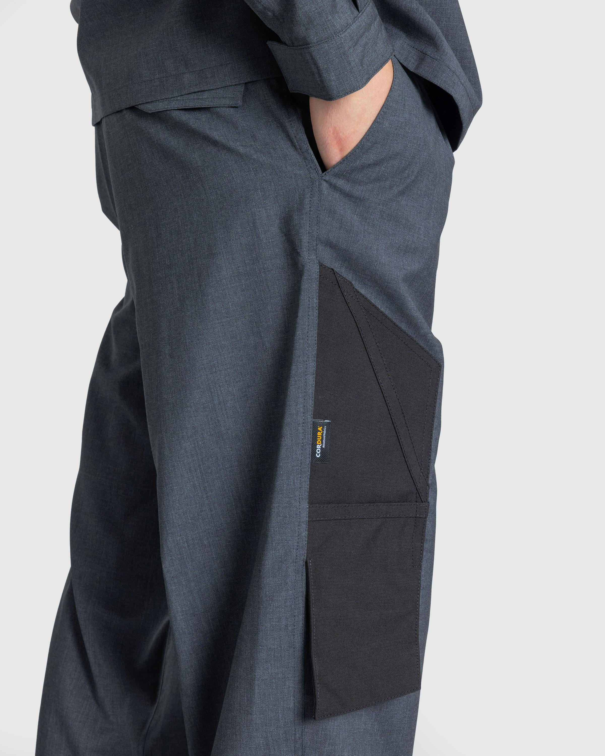 Olly Shinder – Cargo Suit Trouser With Cordura Knife Pocket Grey/Black - Cargo Pants - Grey - Image 4