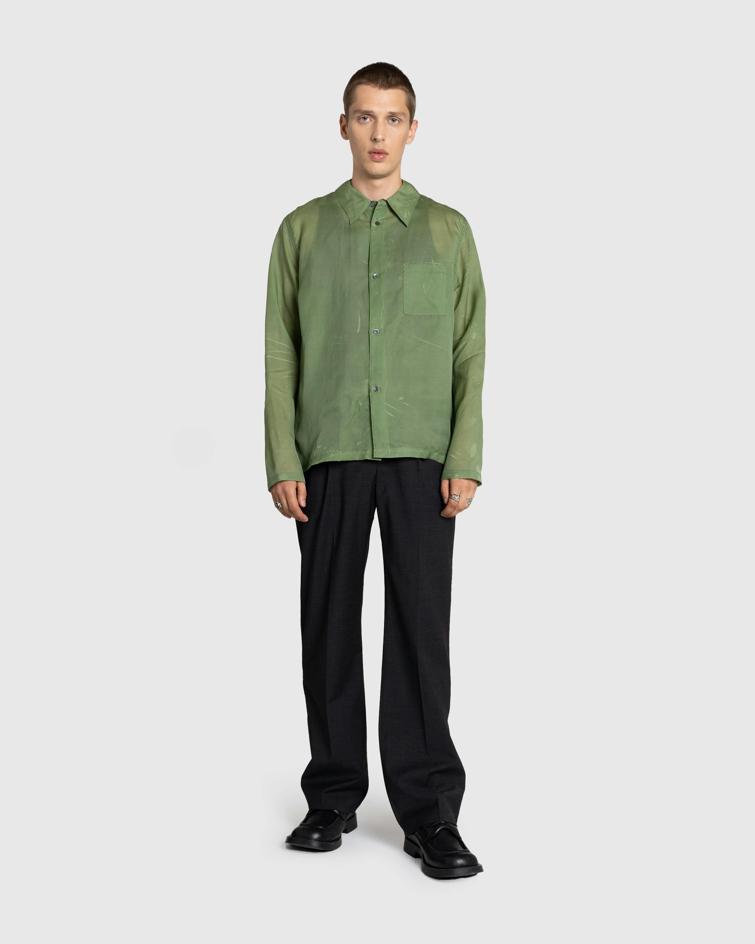 Berner Kühl – Cordial Shirt Marker Grass - Longsleeve Shirts - Green - Image 3