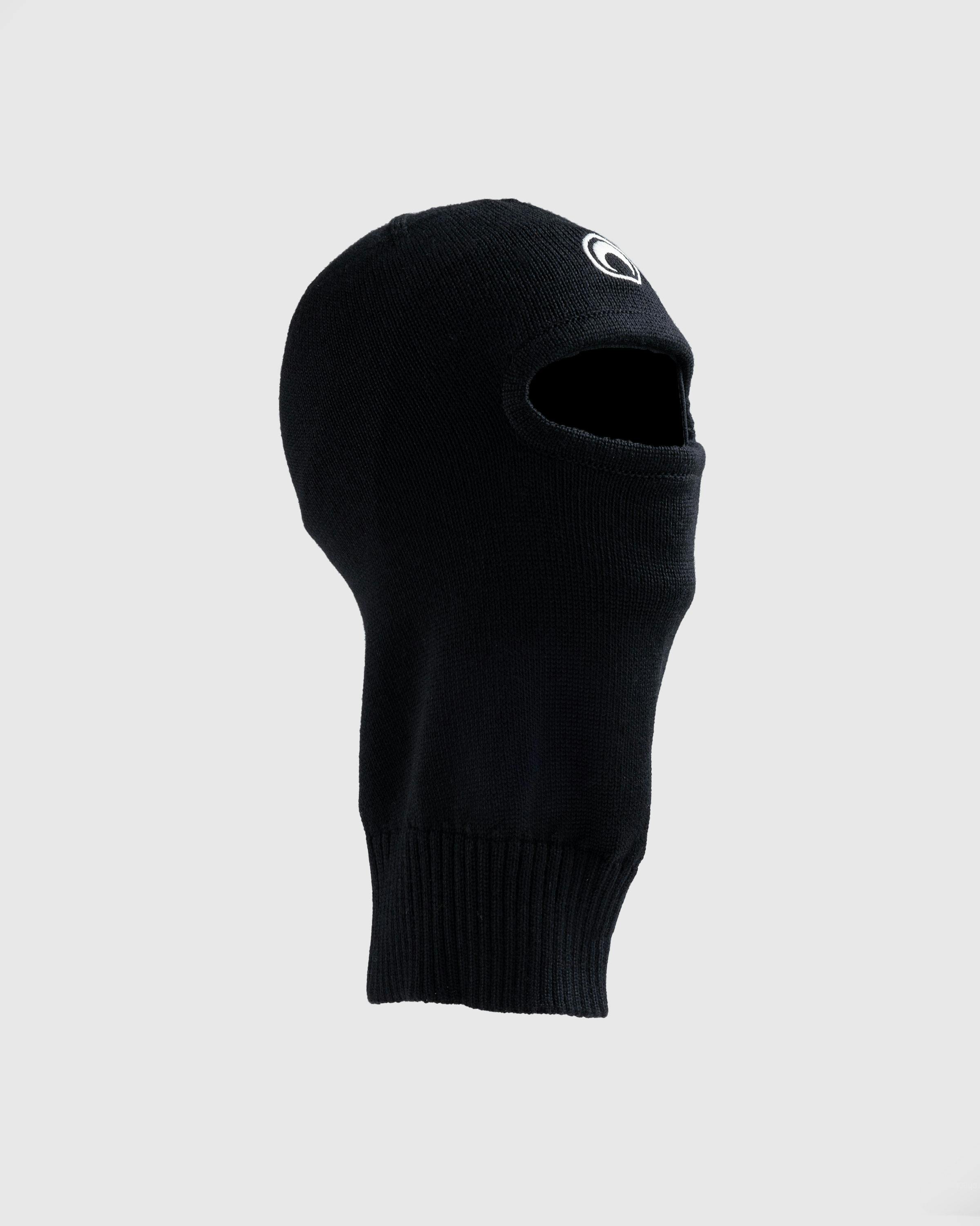 Marine Serre – Moon Logo Knit Balaclava Black - Balaclavas - Black - Image 3