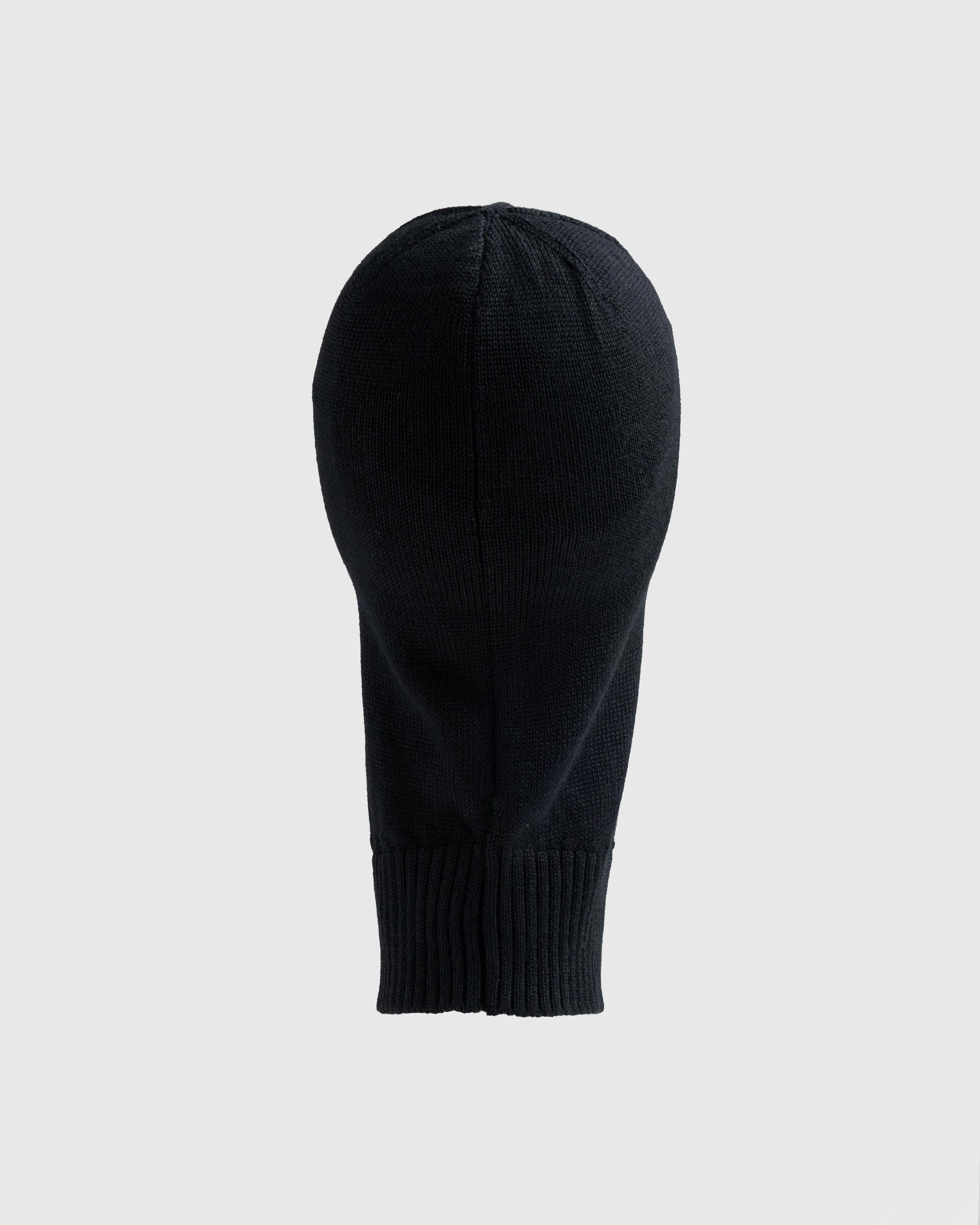 Marine Serre – Moon Logo Knit Balaclava Black - Balaclavas - Black - Image 4