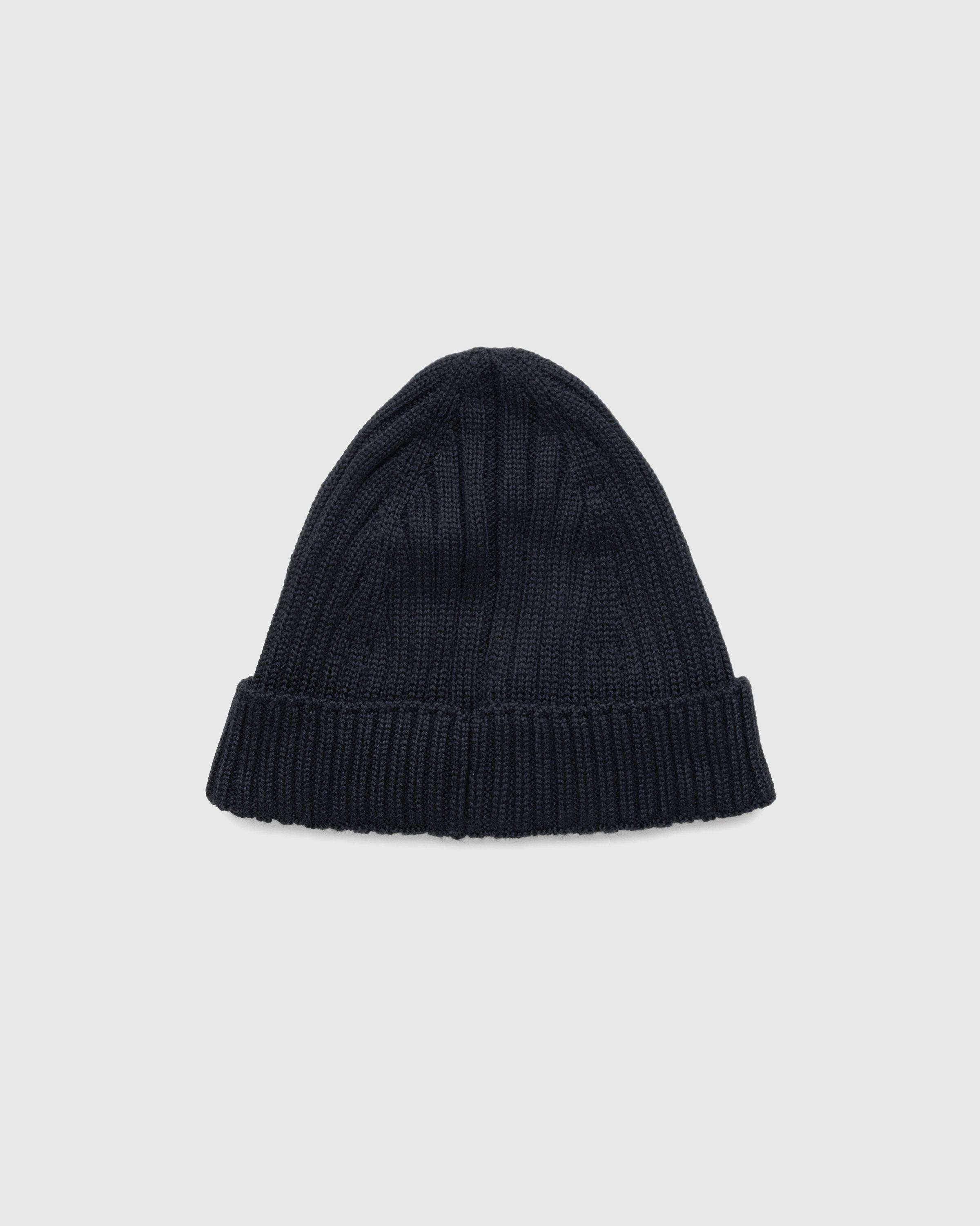 Marine Serre – Moon Logo Knit Beanie Black - Beanies - Black - Image 3