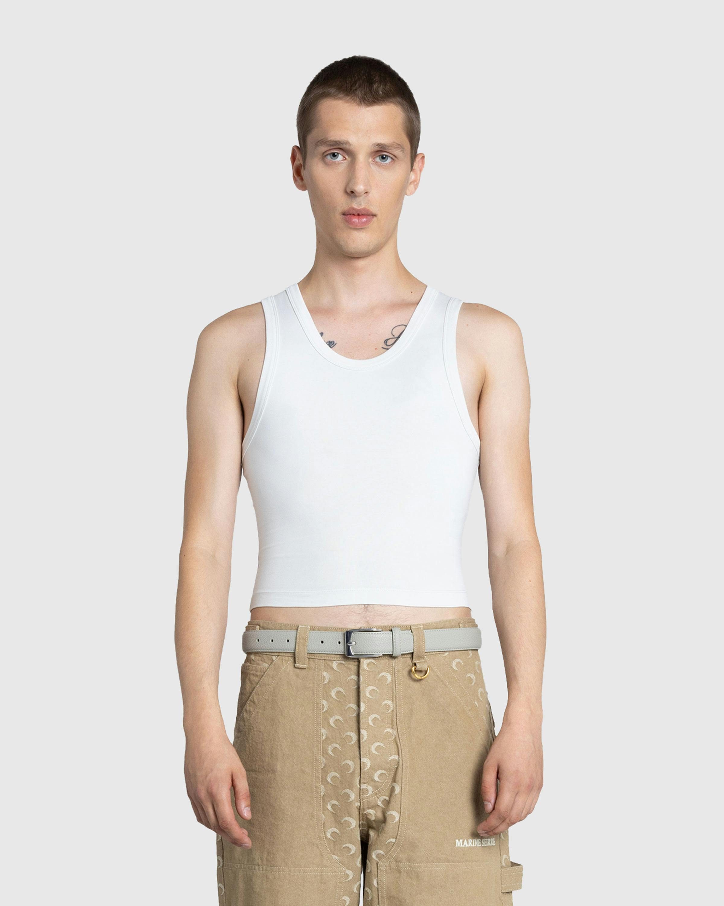 Entire Studios – Cropped Tank Rice - Tank Tops - White - Image 2