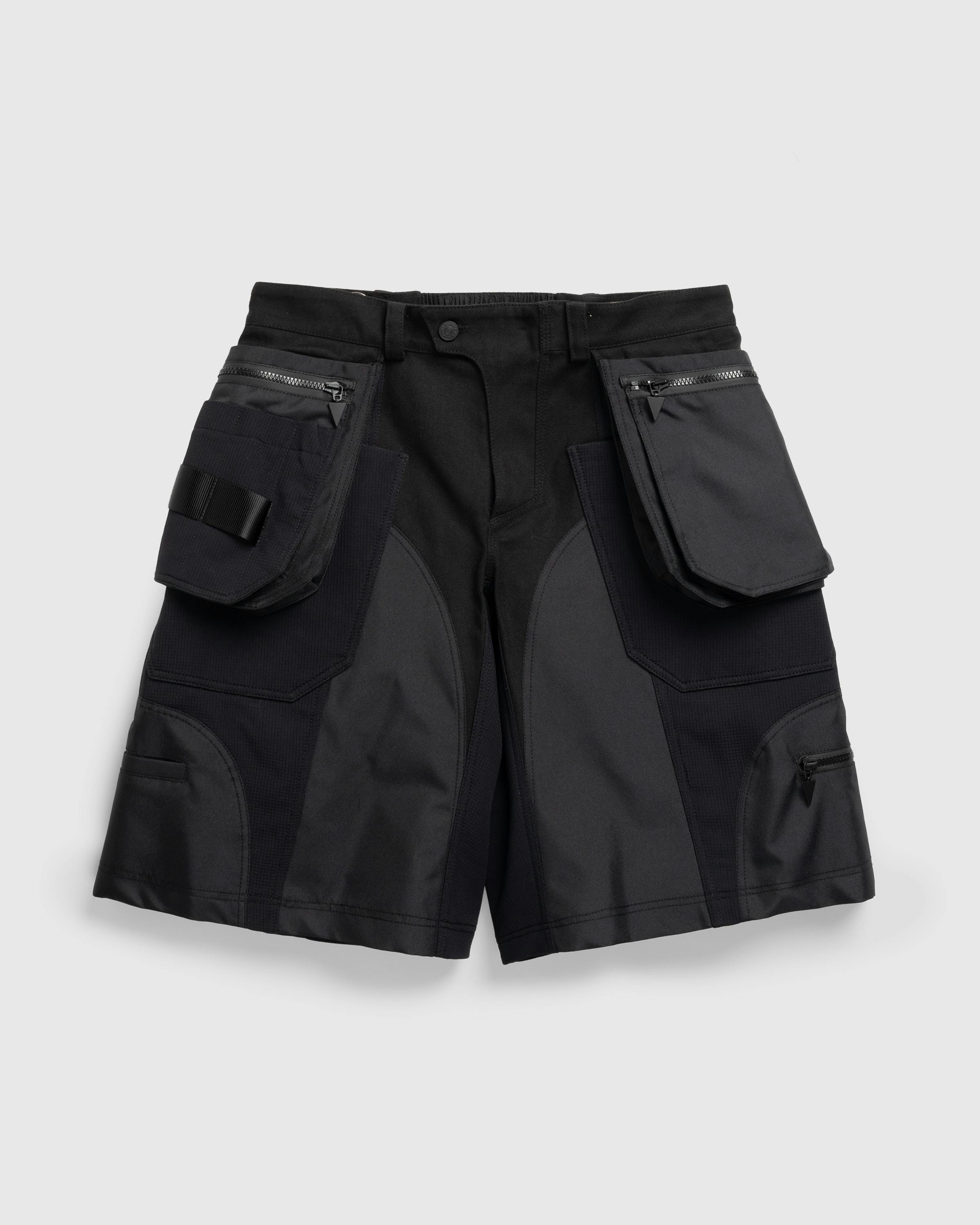 Mugler – Technical Fabric Cargo Shorts Black/Black - Short Cuts - Black - Image 1