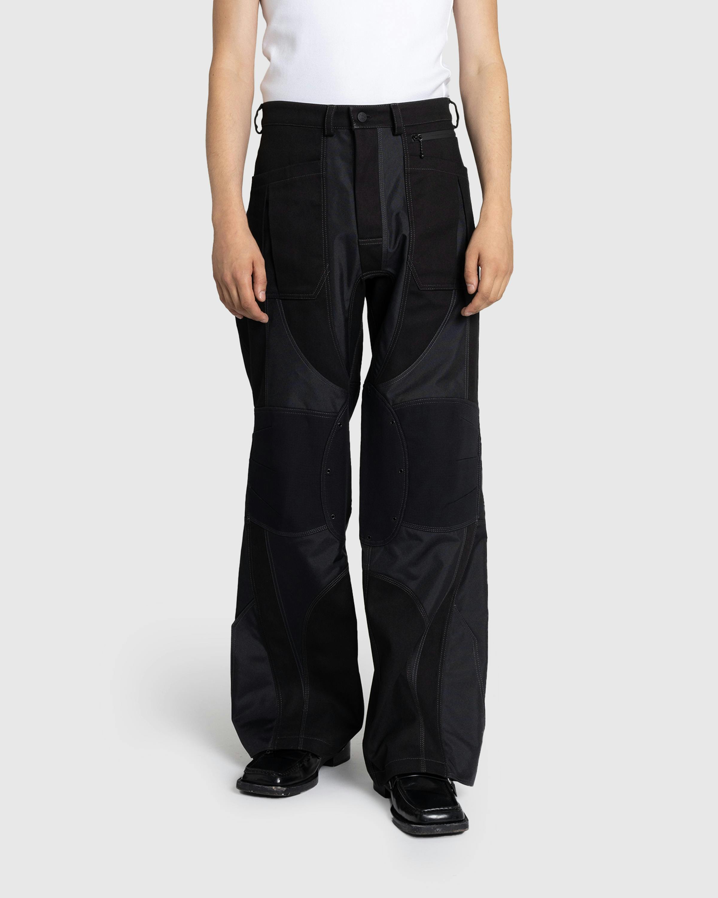 Mugler – Technical Fabric Cargo Pants Black/Black - Trousers - Black - Image 2