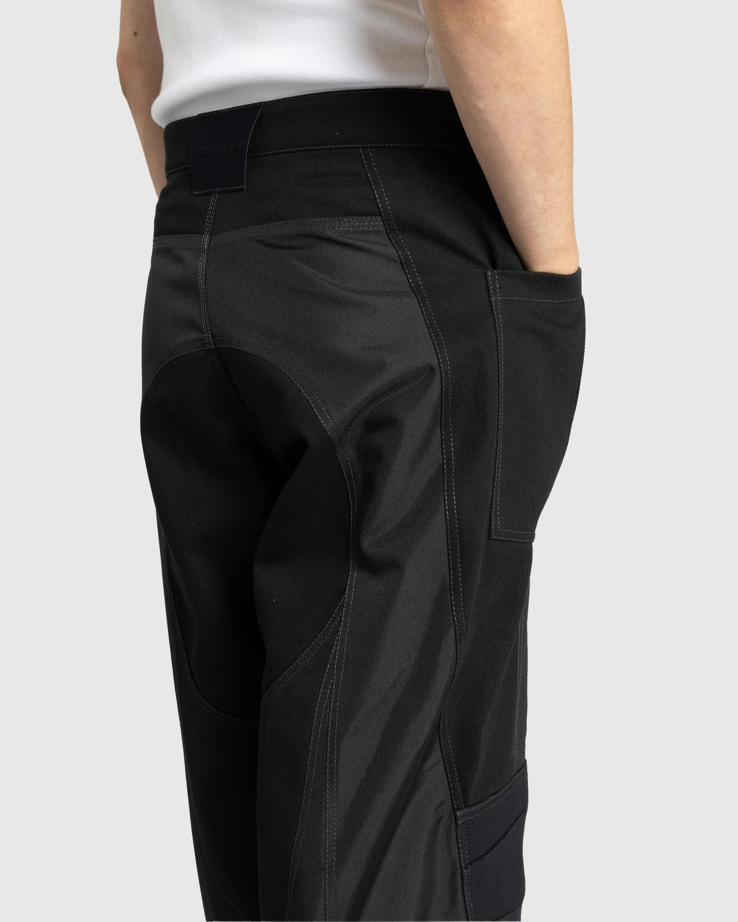 Mugler – Technical Fabric Cargo Pants Black/Black - Trousers - Black - Image 4