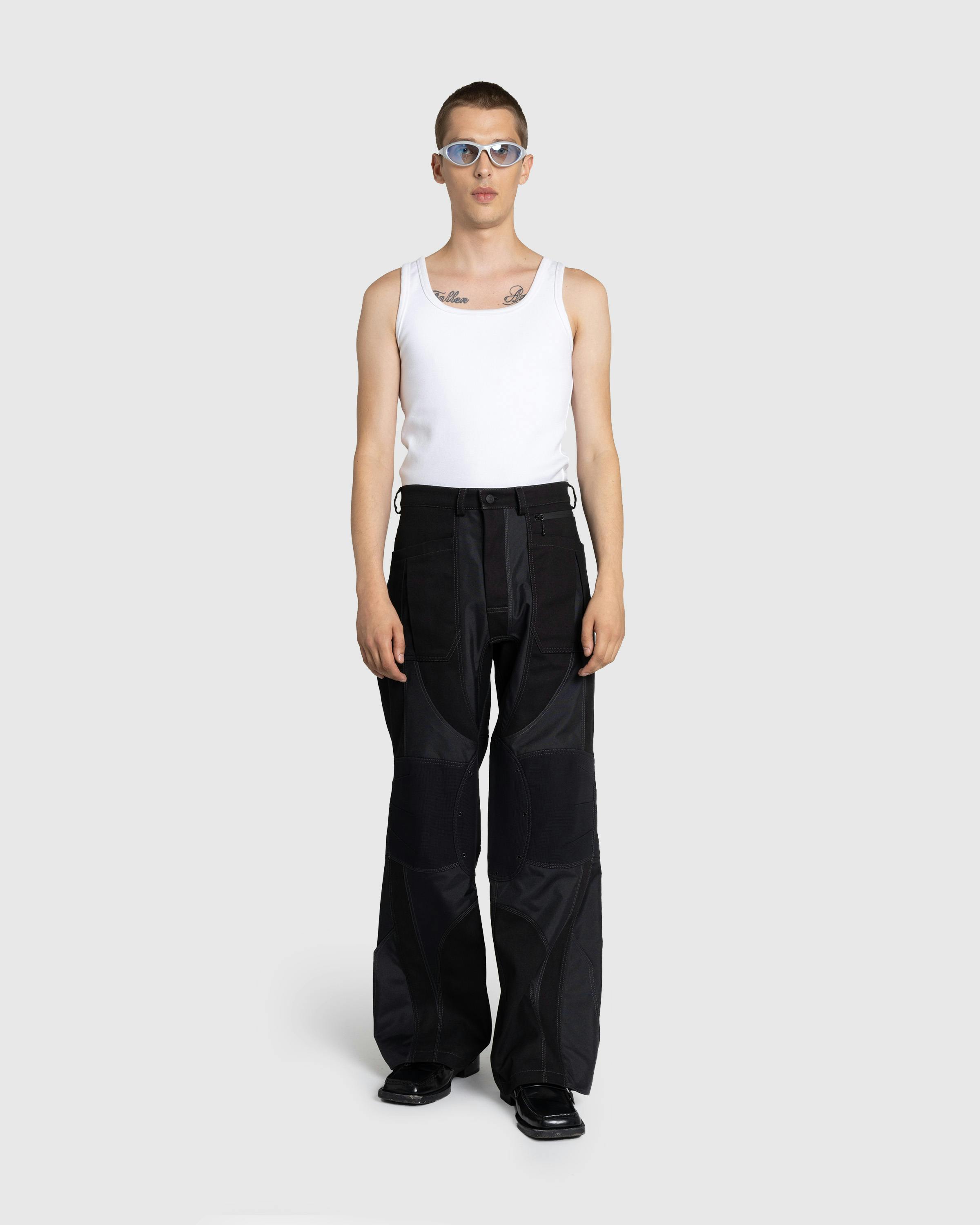 Mugler – Technical Fabric Cargo Pants Black/Black - Trousers - Black - Image 3