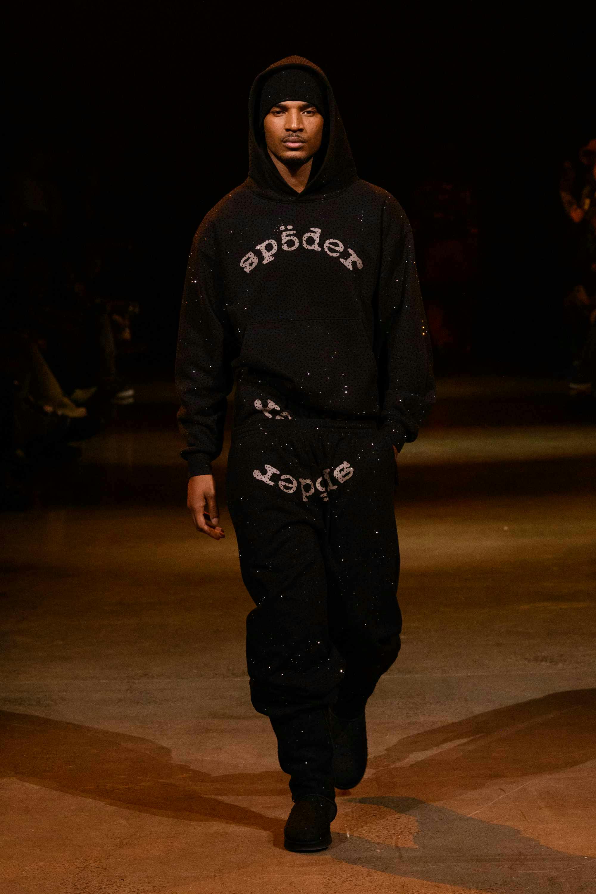 Young Thug's SP5DER clothing brand runway show at new york fashion week fall/winter 2024