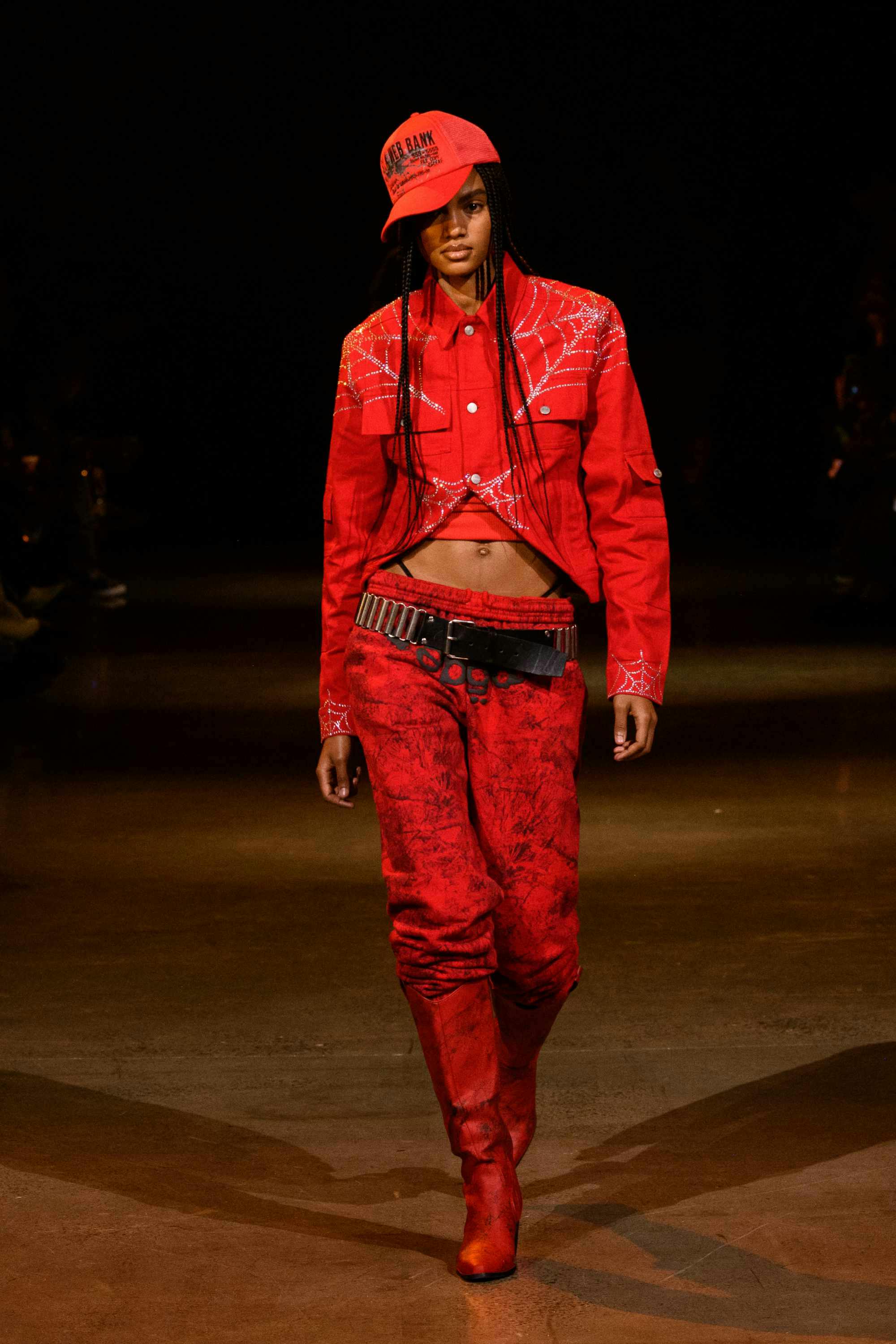 Young Thug's SP5DER clothing brand runway show at new york fashion week fall/winter 2024