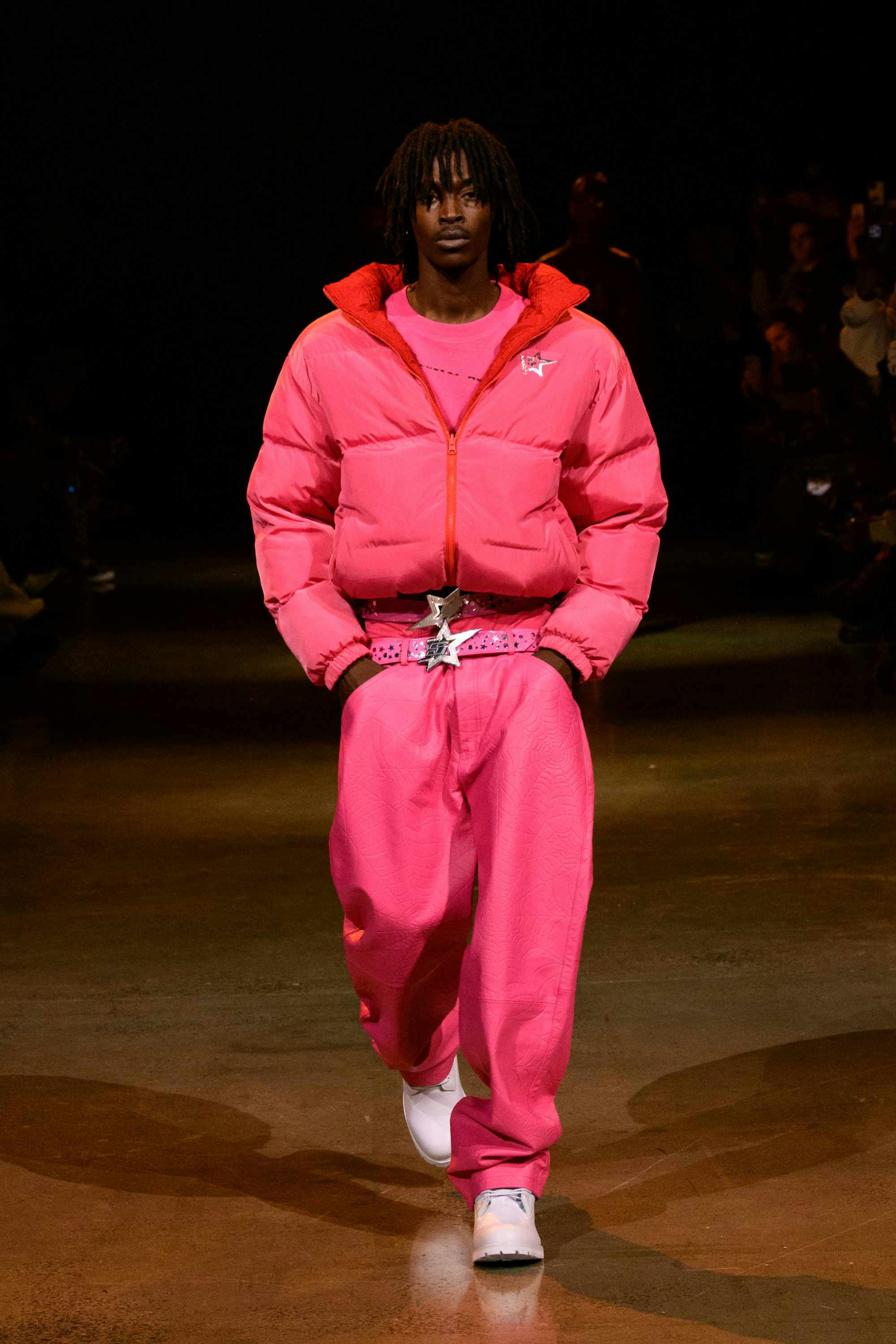 Young Thug's SP5DER clothing brand runway show at new york fashion week fall/winter 2024