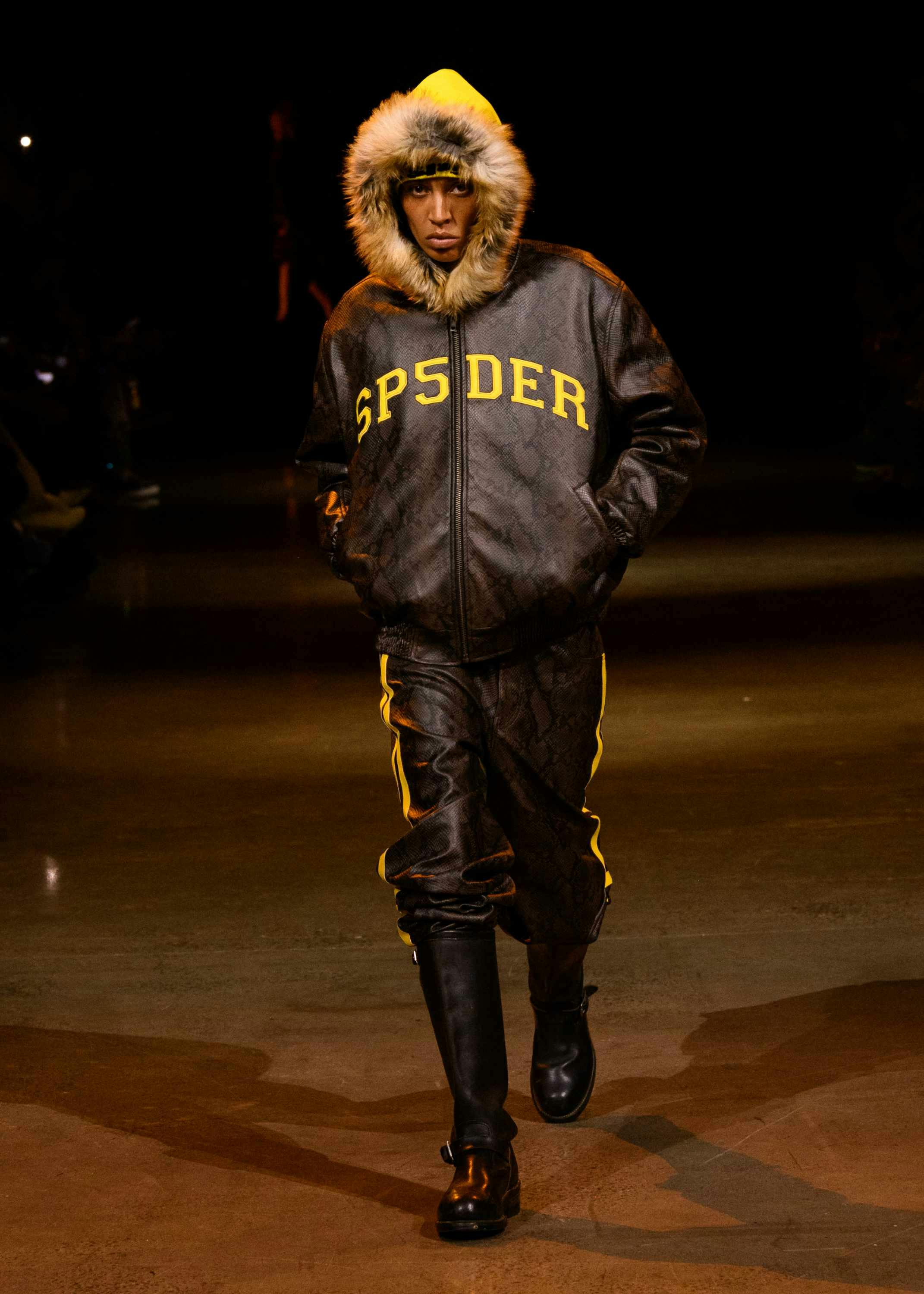 Young Thug's SP5DER clothing brand runway show at new york fashion week fall/winter 2024