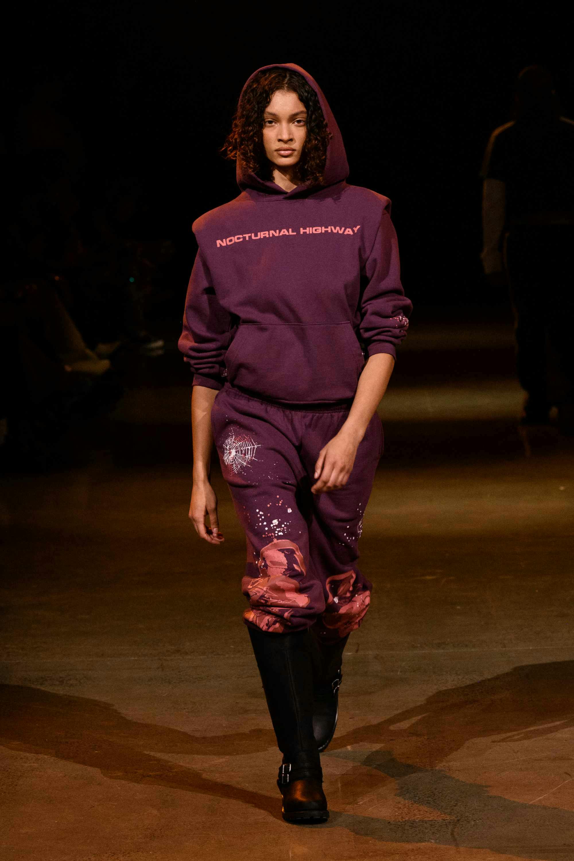 Young Thug's SP5DER clothing brand runway show at new york fashion week fall/winter 2024