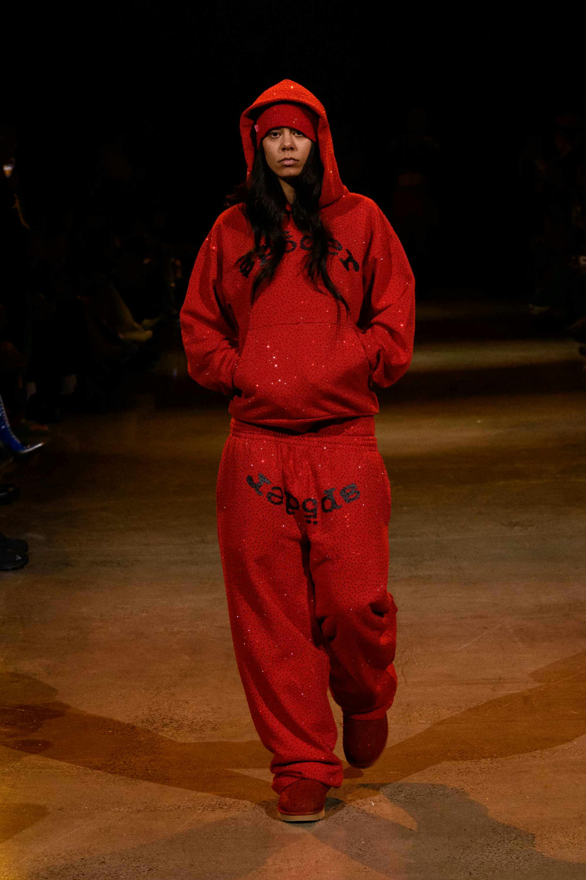 Young Thug's SP5DER clothing brand runway show at new york fashion week fall/winter 2024