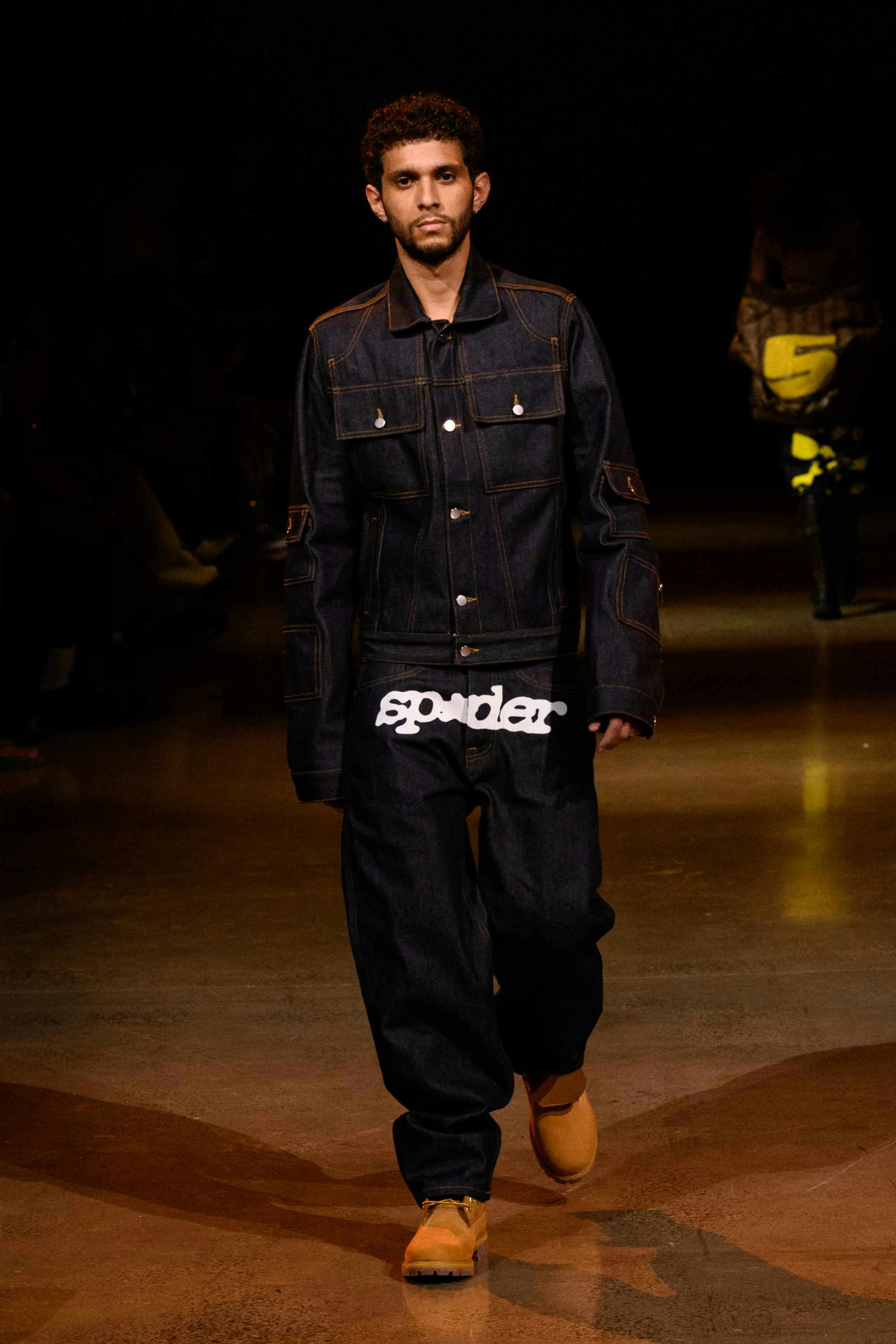 Young Thug's SP5DER clothing brand runway show at new york fashion week fall/winter 2024