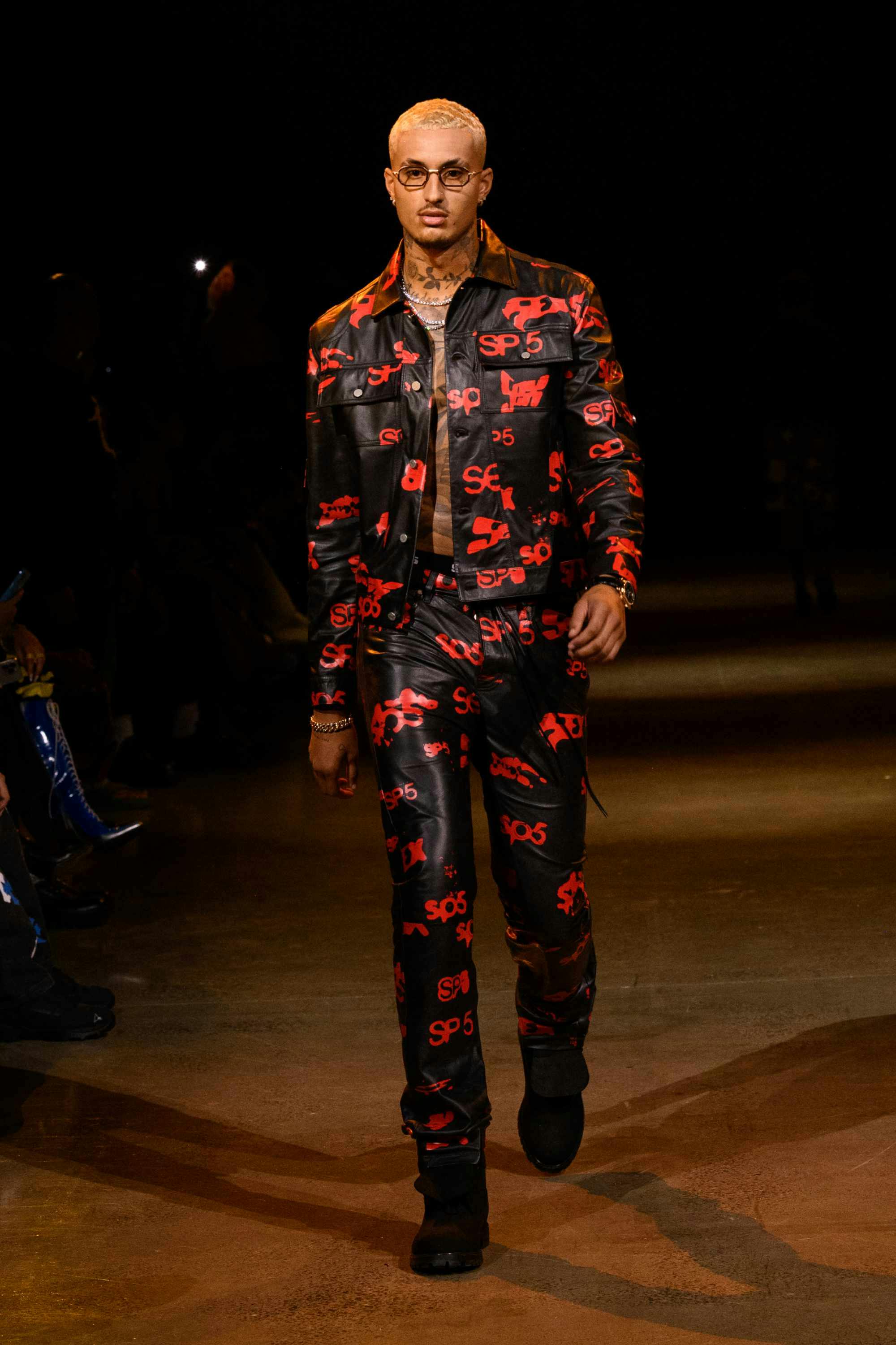 Young Thug's SP5DER clothing brand runway show at new york fashion week fall/winter 2024