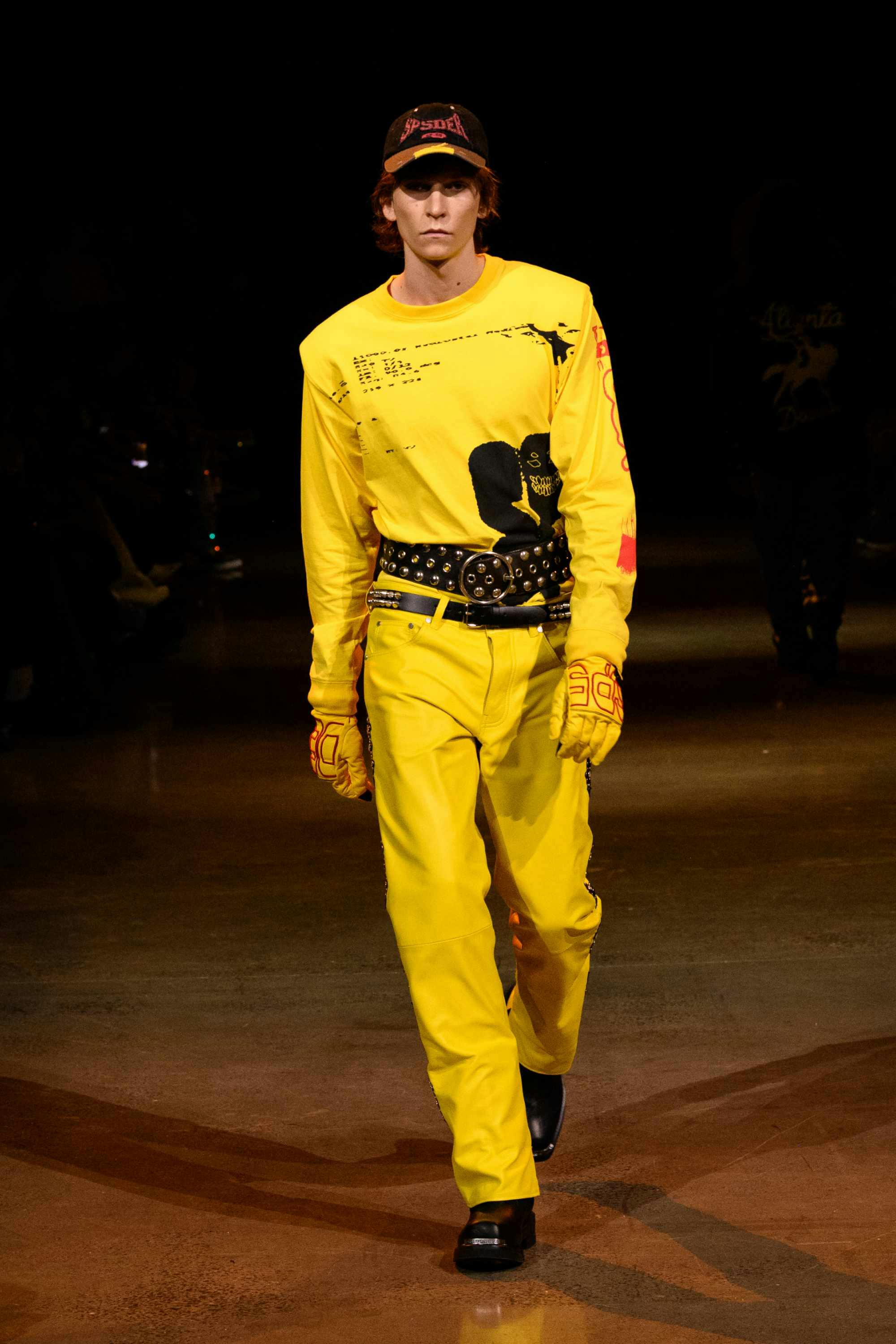 Young Thug's SP5DER clothing brand runway show at new york fashion week fall/winter 2024