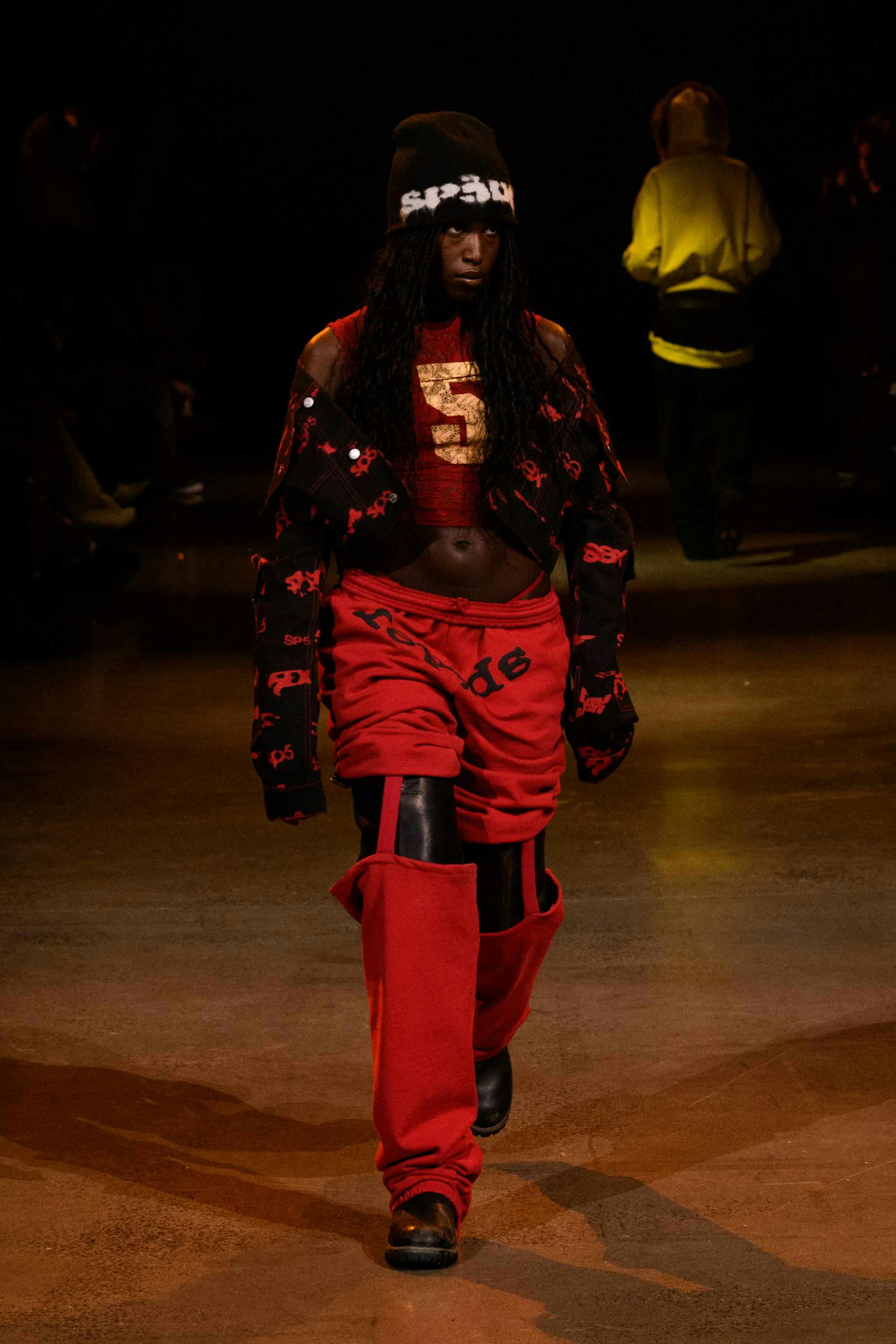 Young Thug's SP5DER clothing brand runway show at new york fashion week fall/winter 2024